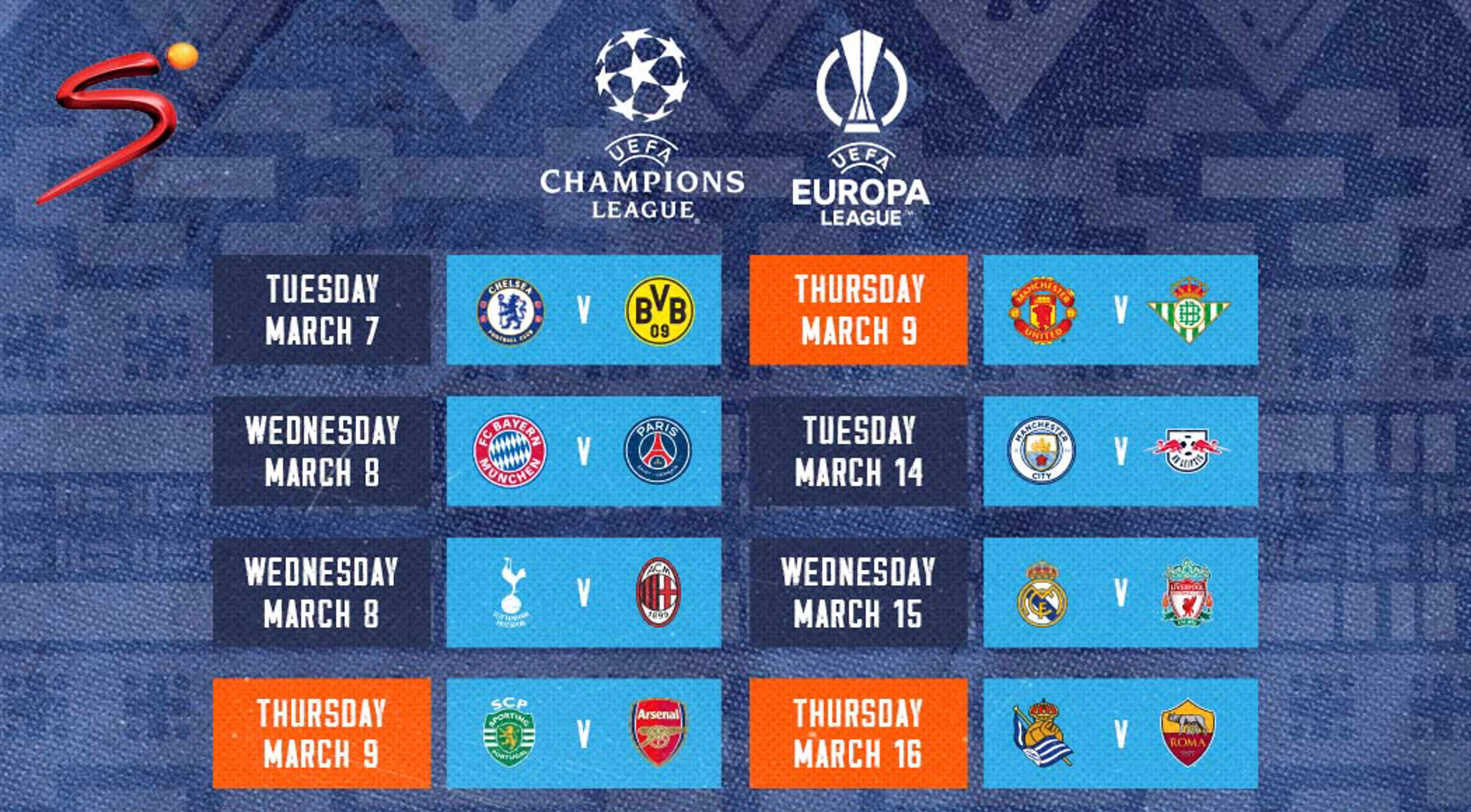 All to play for in UEFA Champions League, Europa League