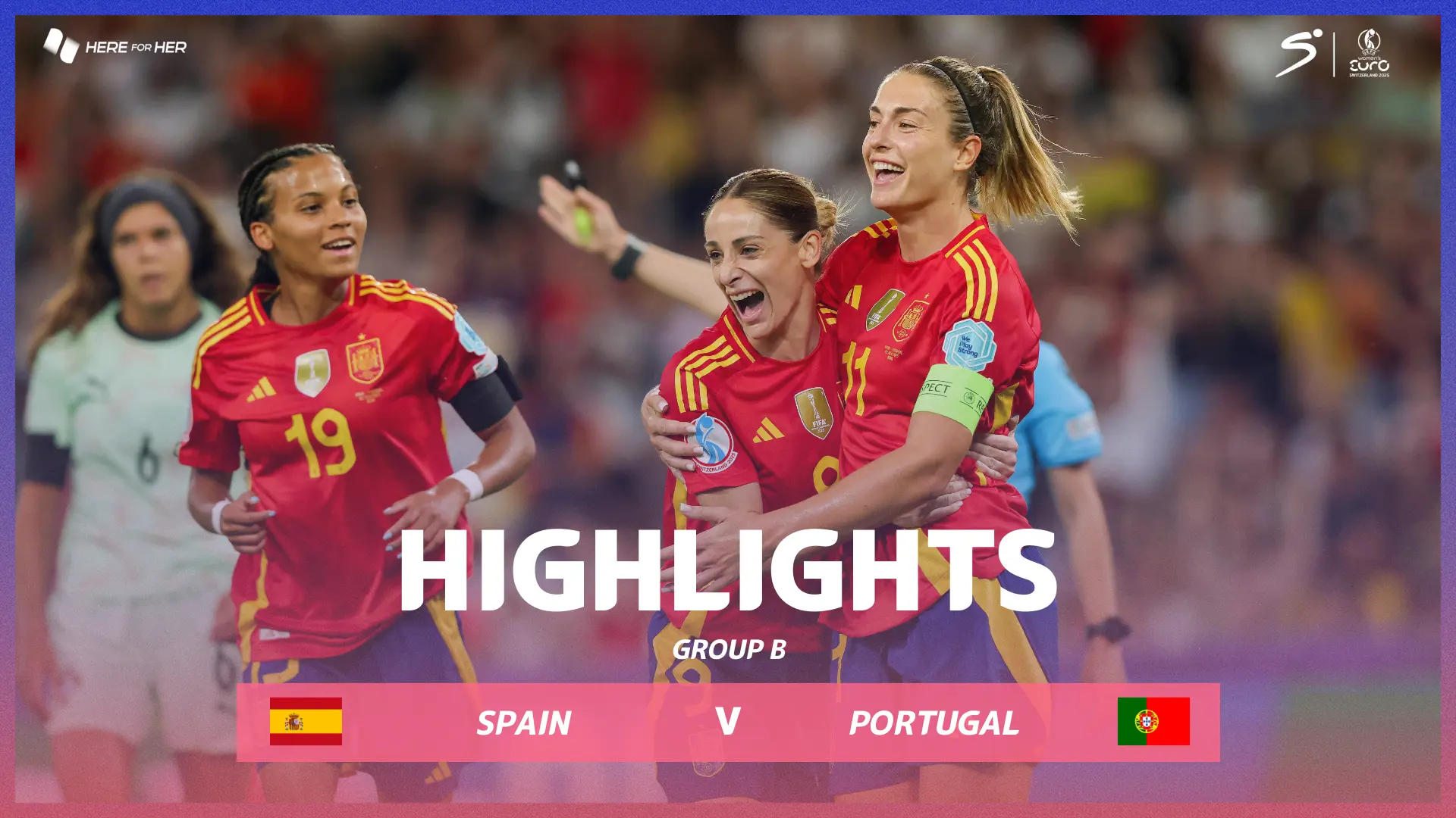 Spain v Portugal | Match Highlights | UEFA Women's Euro