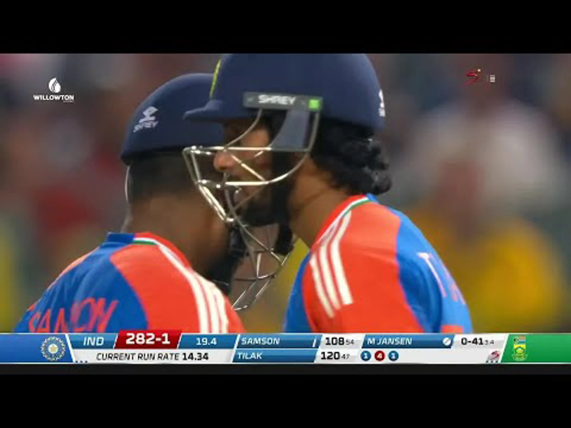 South Africa v India | 4th T20 | 1st innings | Sanju Samson 109