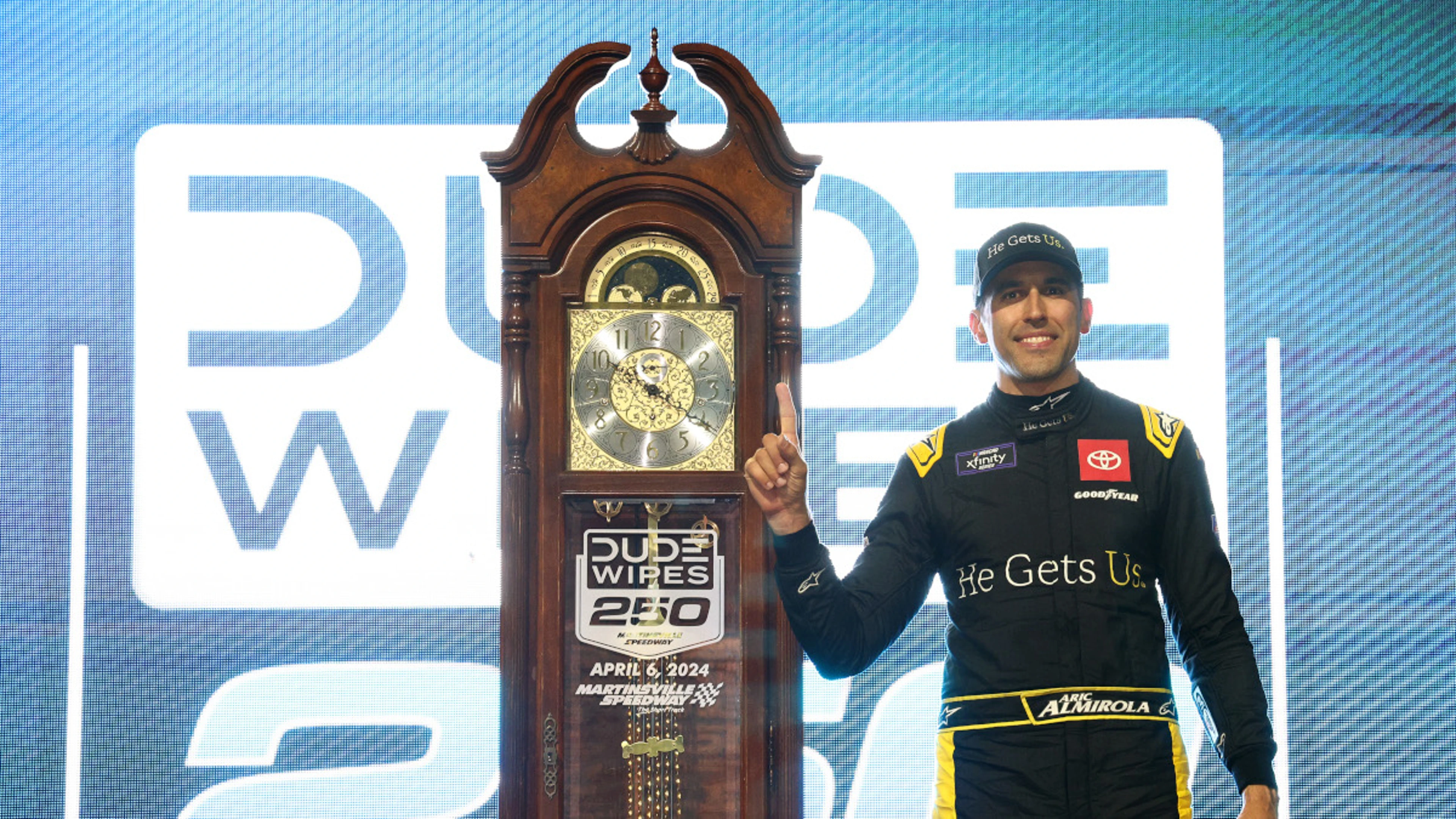 Almirola claims emotional Xfinity Series win at Martinsville