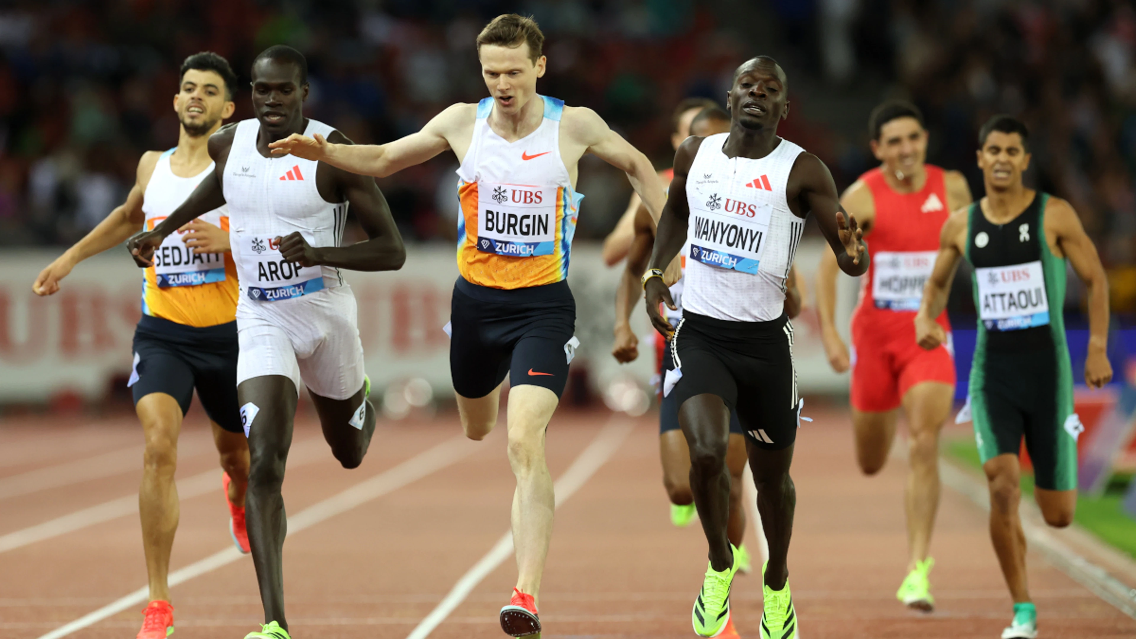 KENYAN PRIDE: Wanyonyi claims the Diamond League crown