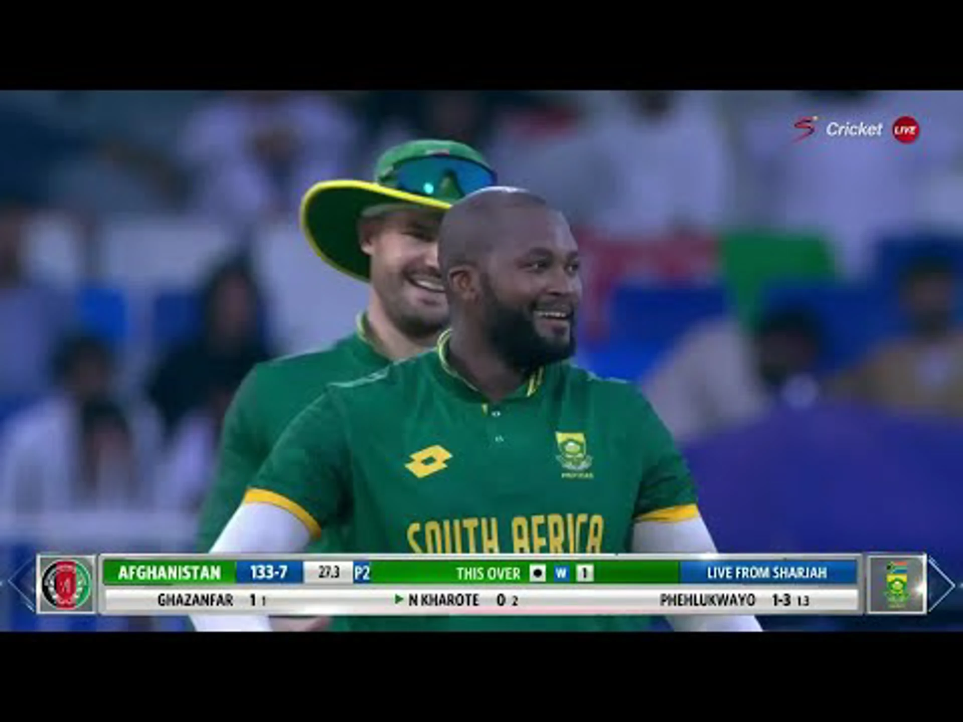 Afghanistan v South Africa | 3rd ODI | 1st innings | Andile Phehlukwayo 4