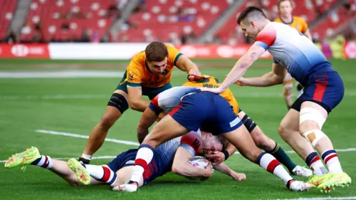 Great Britain v Australia | Highlights | 3rd P/O | World Rugby HSBC Sevens Series Singapore