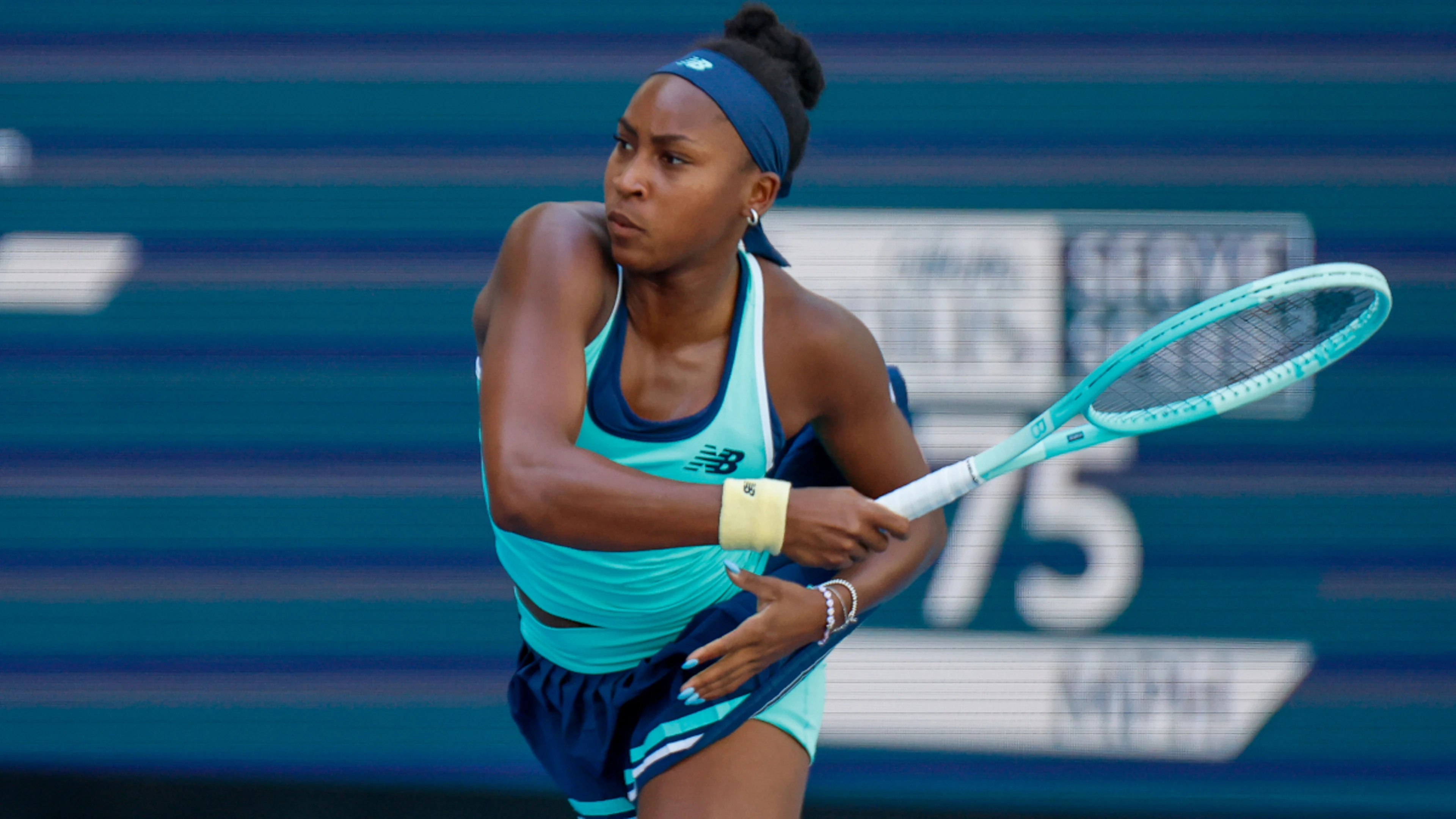 Gauff and Sabalenka advance in Miami but Rybakina falls