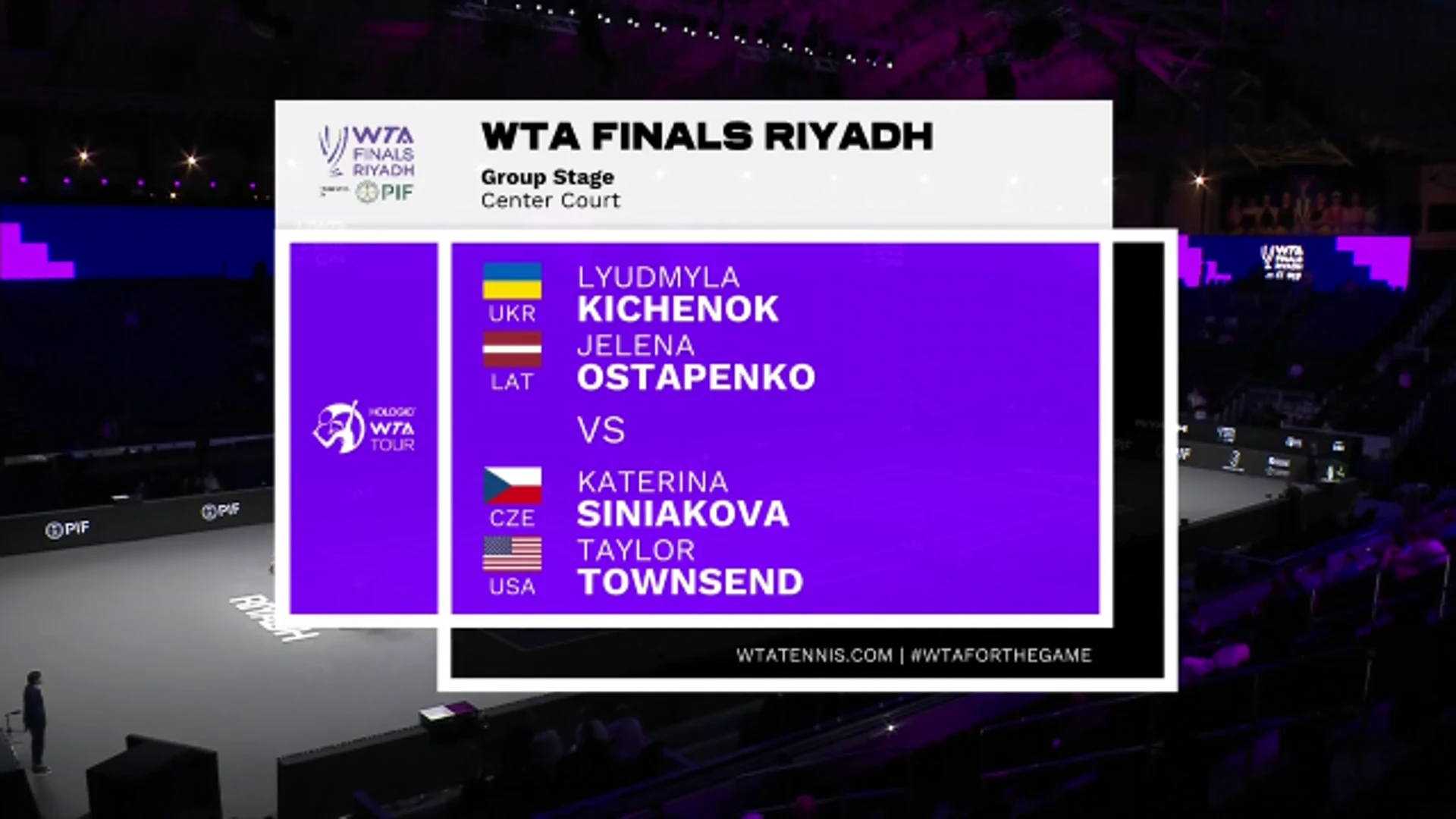 Kichenok/Ostapenko v Siniakova/Townsend | Day 1 Doubles | Highlights | WTA Finals