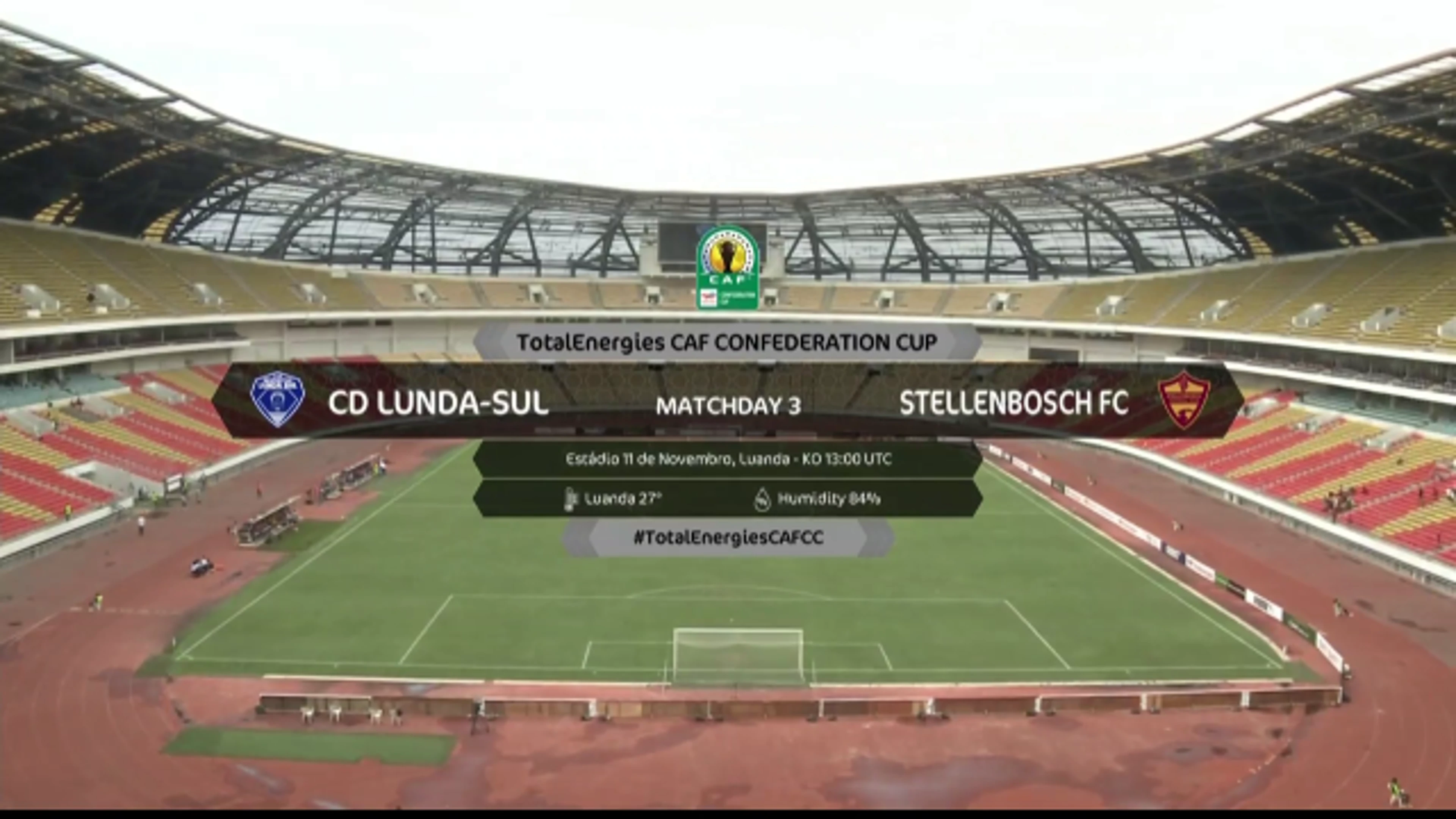 Clube Desportivo da Lunda Sul v Stellenbosch FC | Match Highlights | CAF Confederation Cup