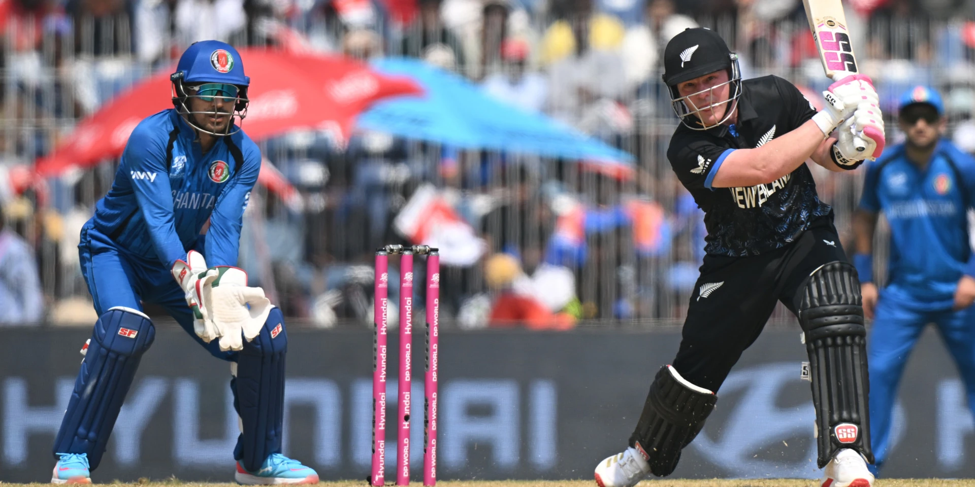 IN THE DRIVING SEAT: Seifert and Phillips fire New Zealand past Afghanistan