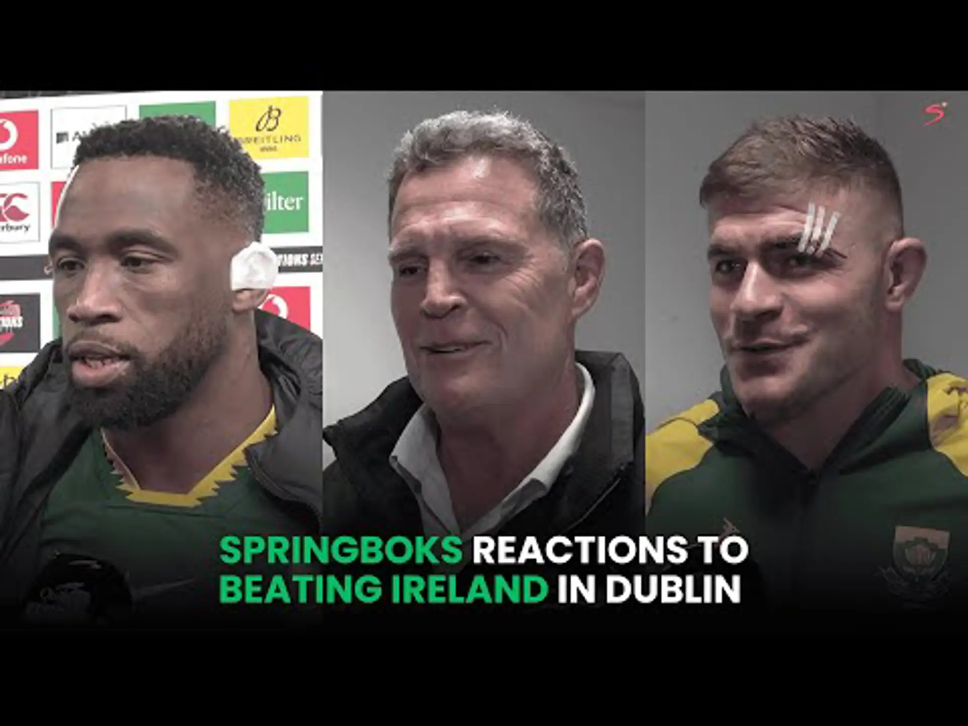 Siya Kolisi, Rassie Erasmus & Malcolm Marx Reactions In Dublin | What Goes On Tour