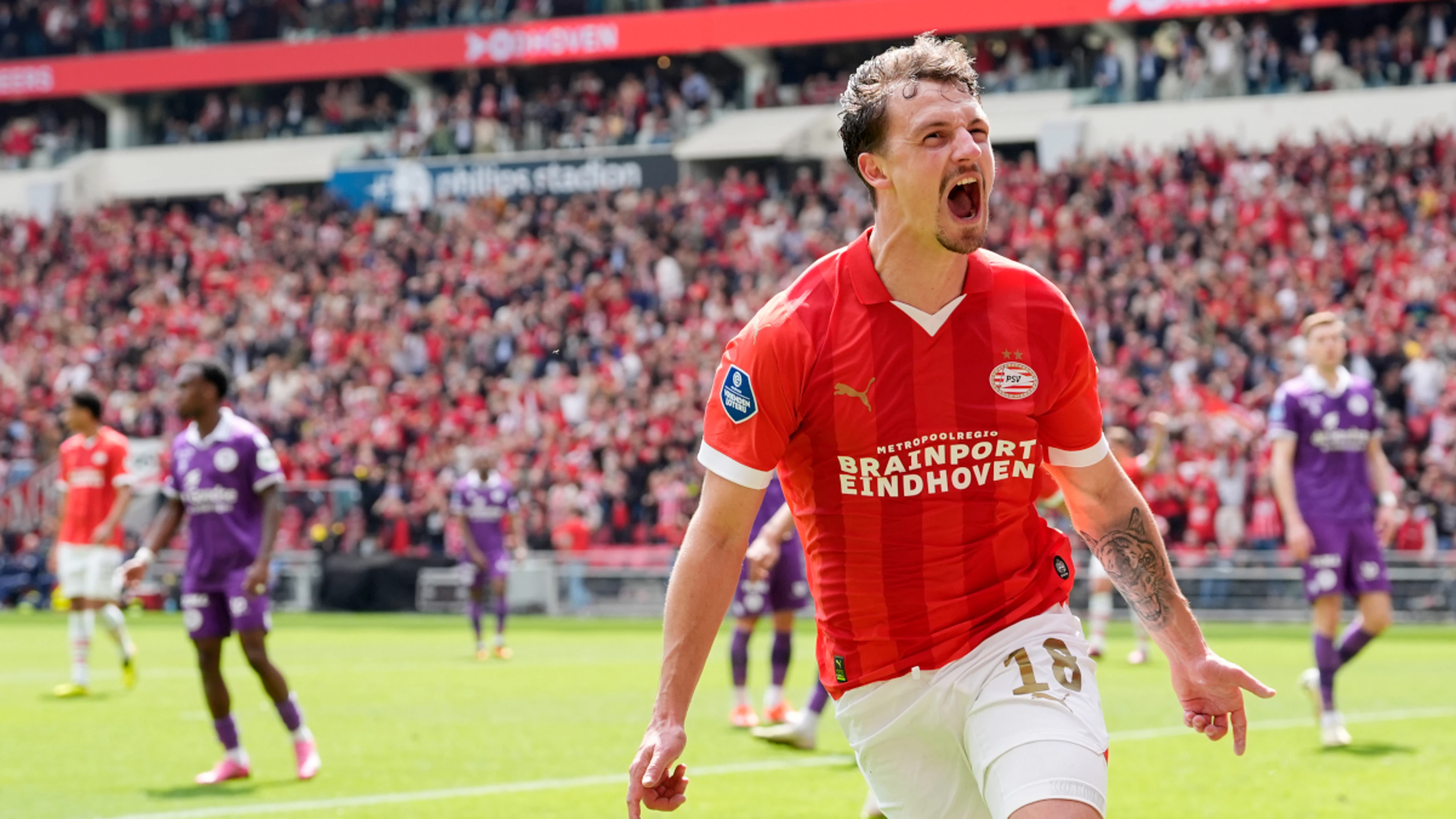 PSV Eindhoven secure first Dutch league title in six years