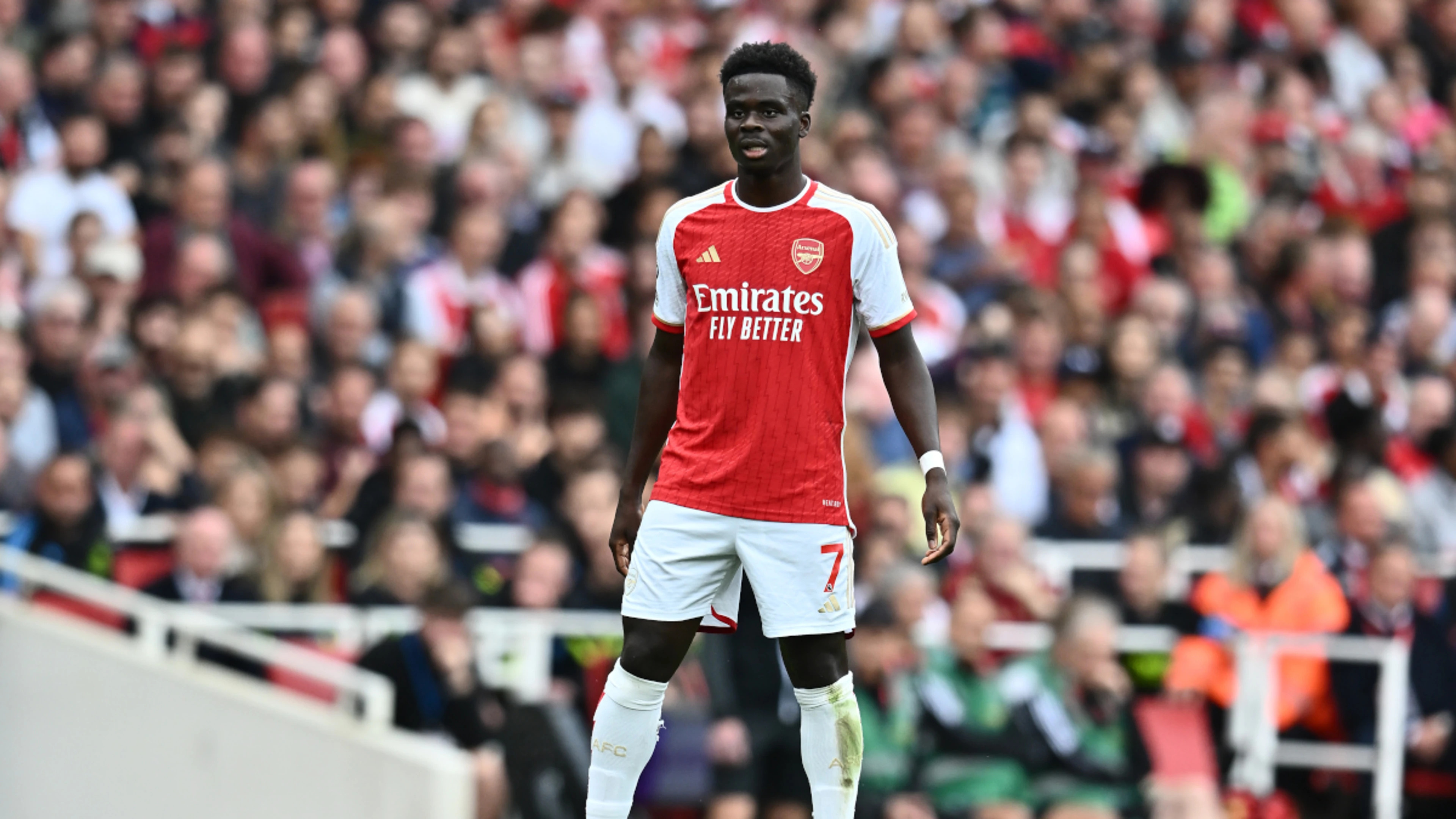 Saka joins Arsenal's growing injury list