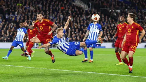 Brighton & Hove Albion v AS Roma | Match Highlights | Round of 16| 2nd Leg | UEFA Europa League