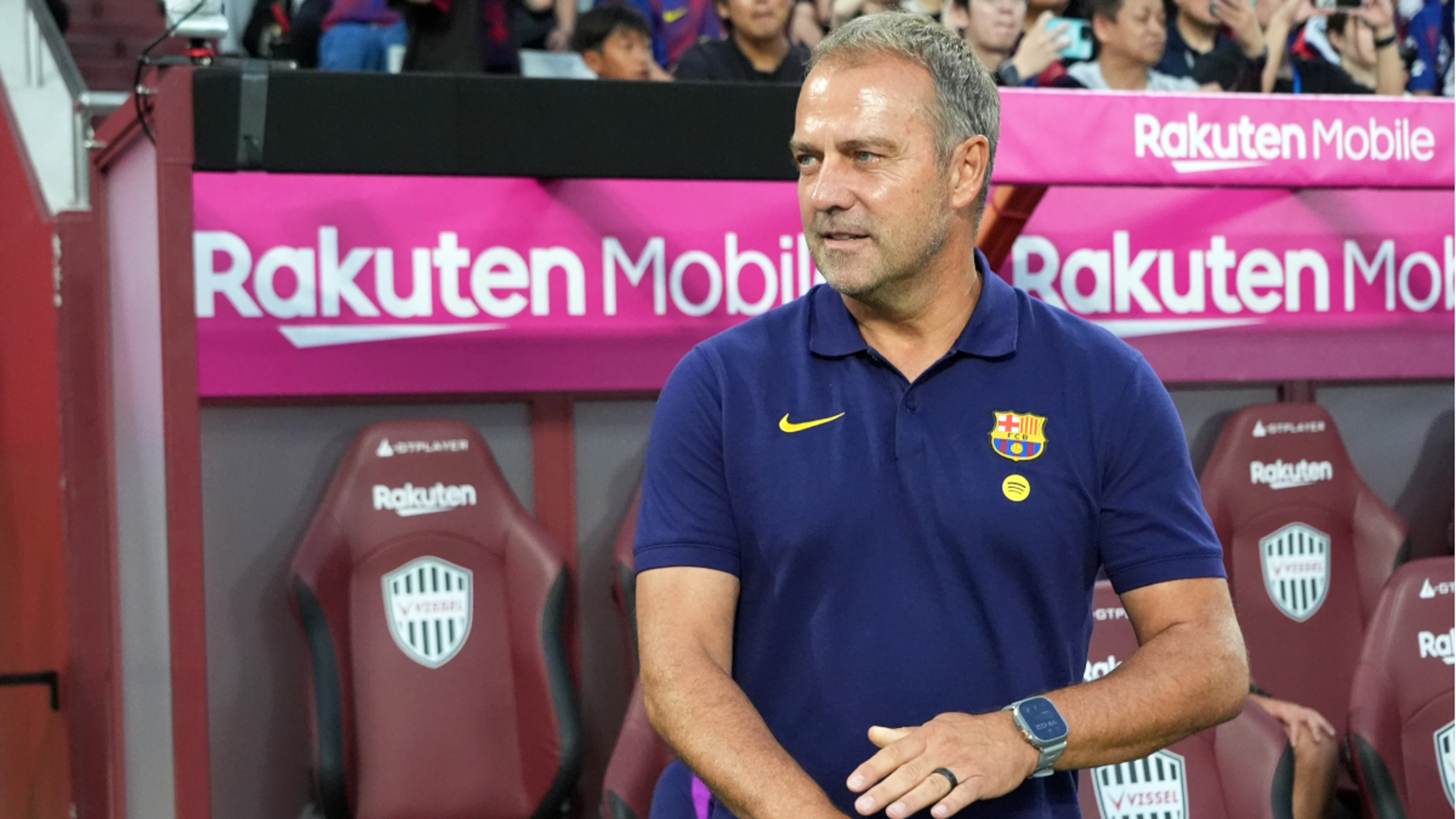 Barcelona coach Flick banned for next Champions League match