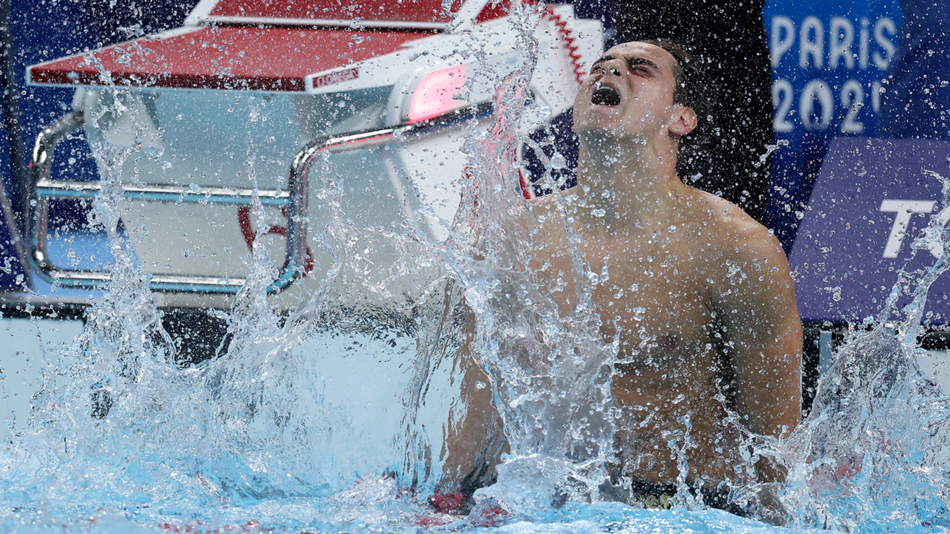 First Paralympic champions crowned as French fans roar on swimmer