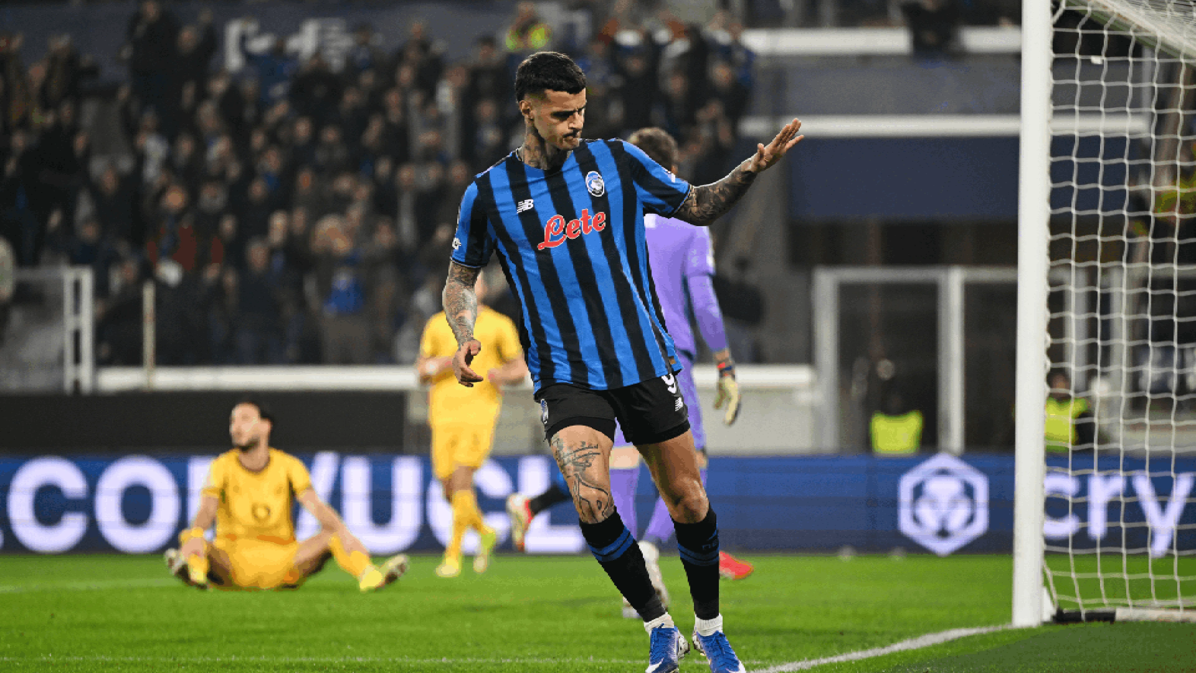 Gianluca Scamacca Goal | Atalanta v Dortmund | UEFA Champions League