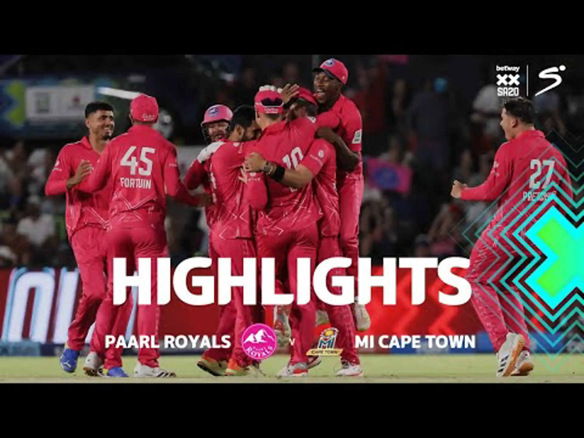 Paarl Royals v MI Cape Town | Short Highlights | Betway SA20