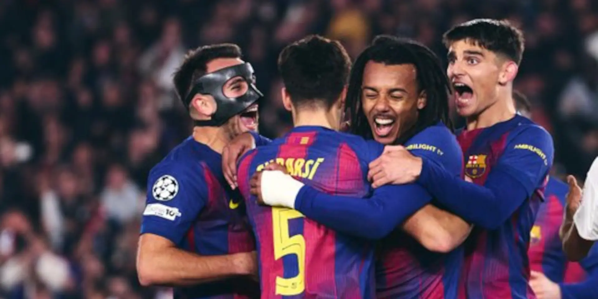 Kounde double helps Barcelona claim Frankfurt comeback win