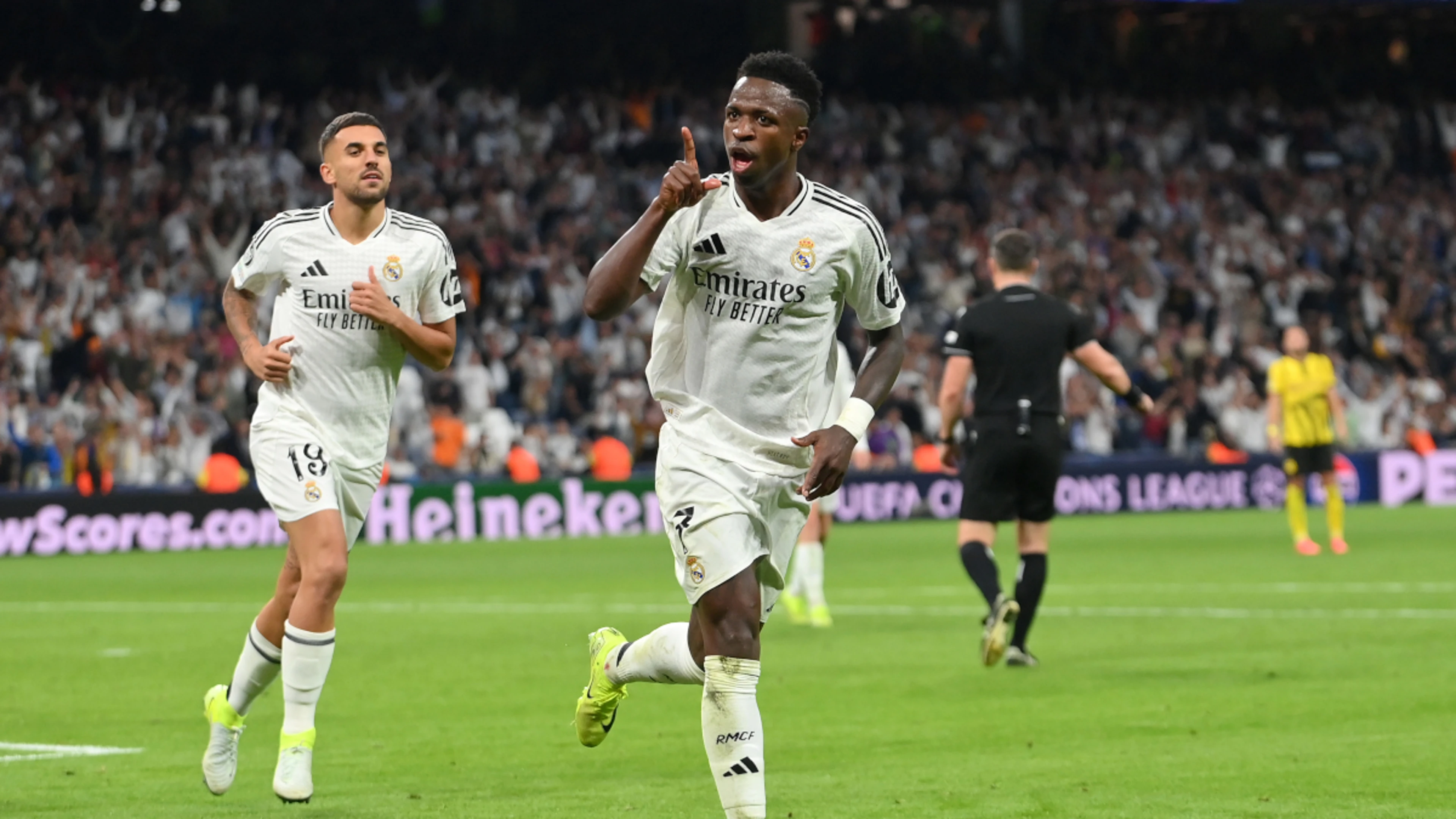 Vinicius treble fires holders Madrid to Dortmund comeback