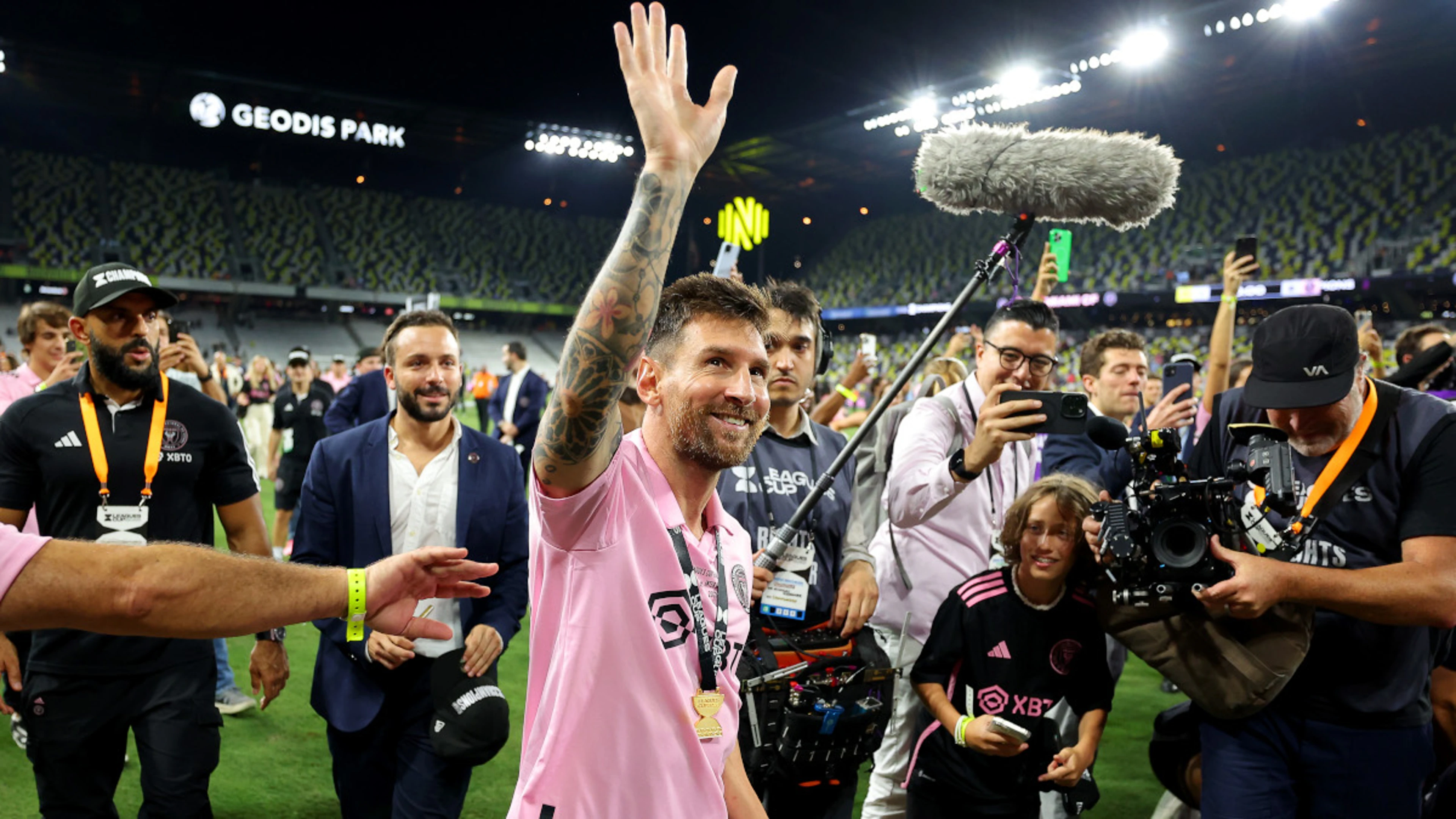 After first taste of glory, Messi's Miami target treble