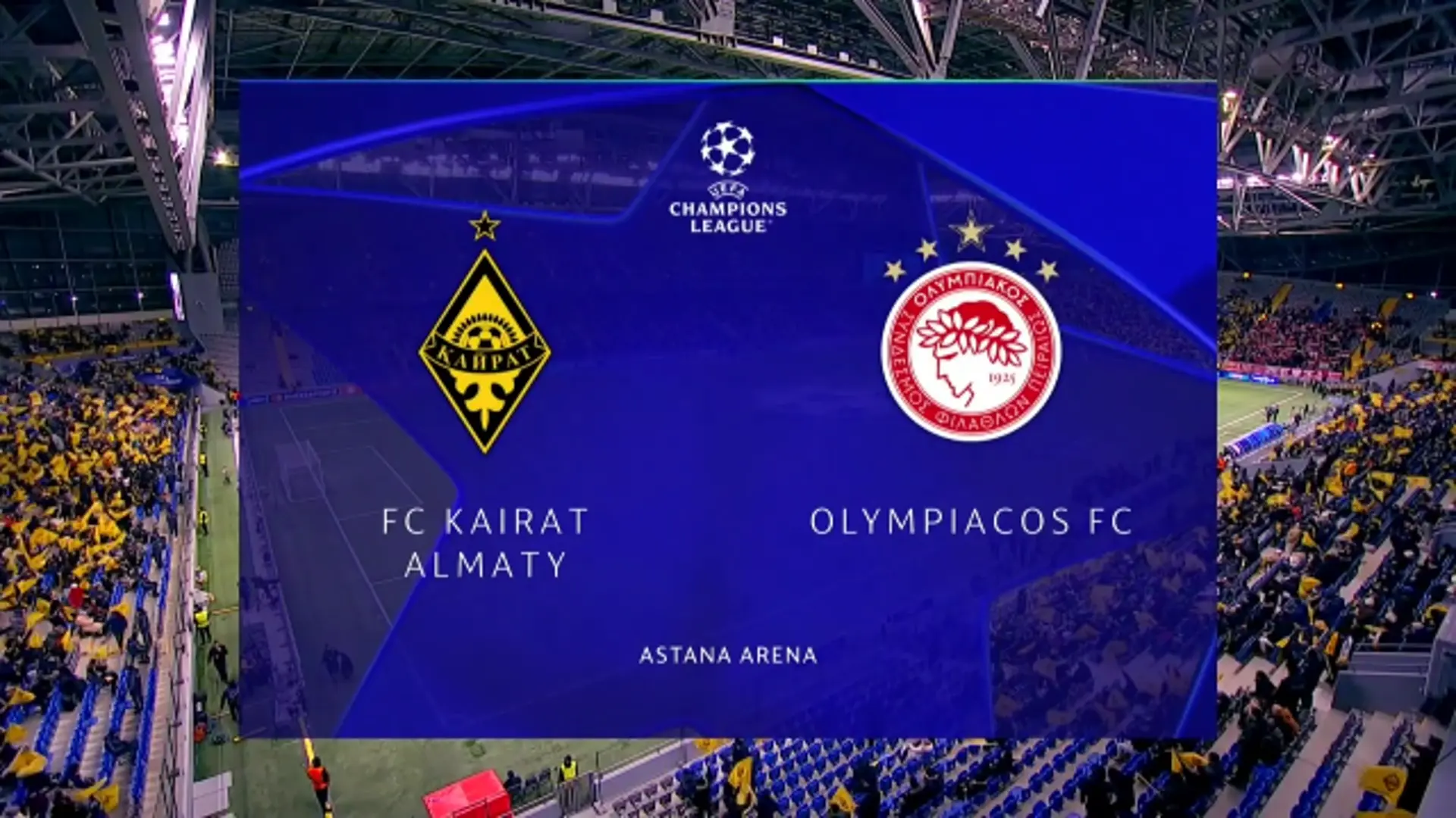 Kairat Almaty v Olympiacos | Match Highlights | UEFA Champions League