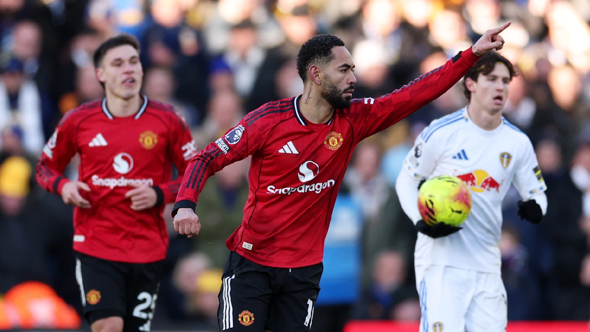 FROM THE BRINK: Cunha rescues Man Utd in draw with rivals Leeds