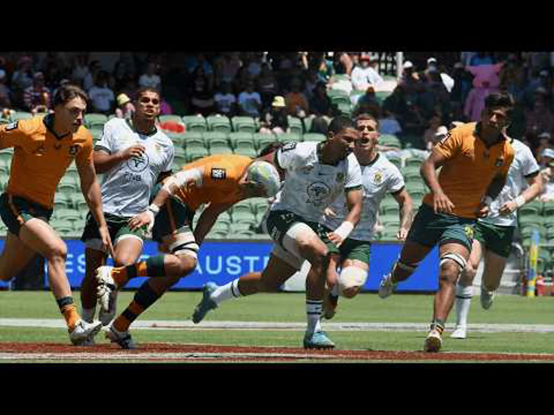 Australia v South Africa | SF2 | Highlights | World Rugby HSBC Sevens Series Perth