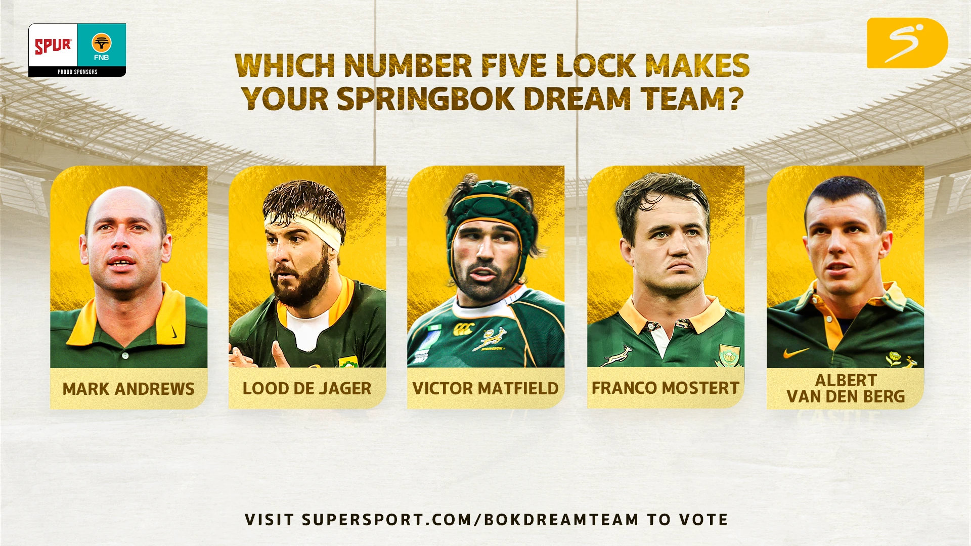No 5 lock candidates for the Bok Dream Team