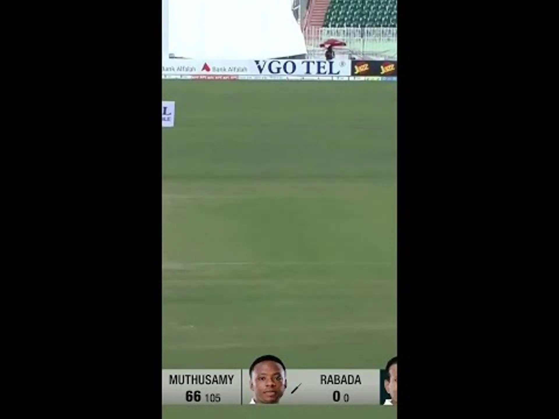 Rabada Roars with the Bat – First Test Fifty Lights Up Rawalpindi!