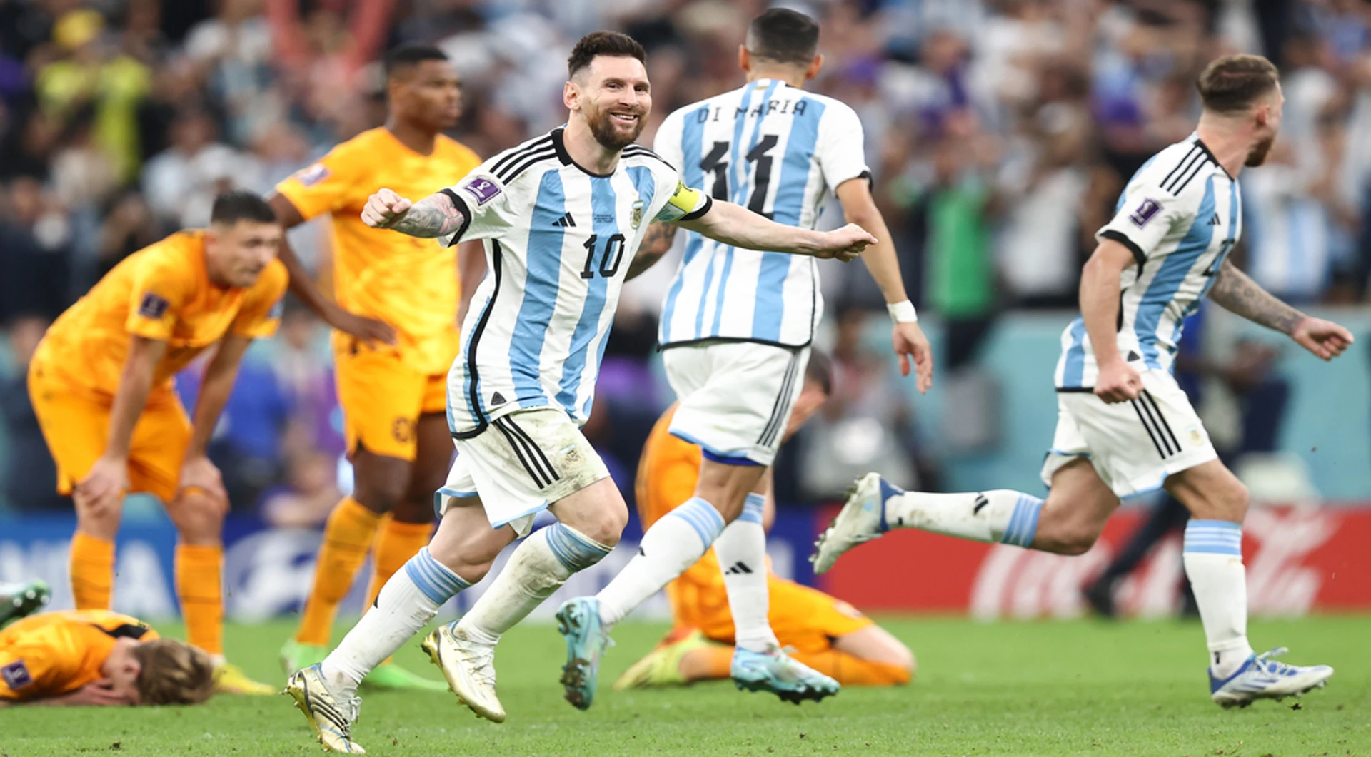 Argentina beat Dutch and go into semis after late-night drama