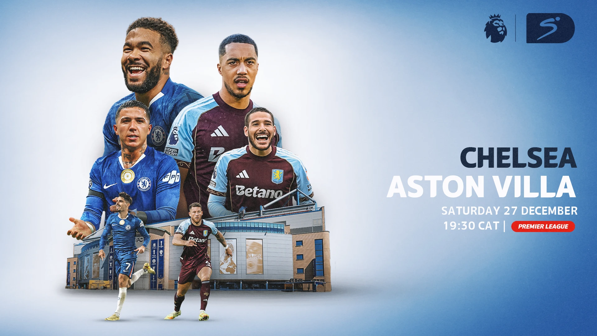 Villa face Chelsea test as Premier League title race heats up