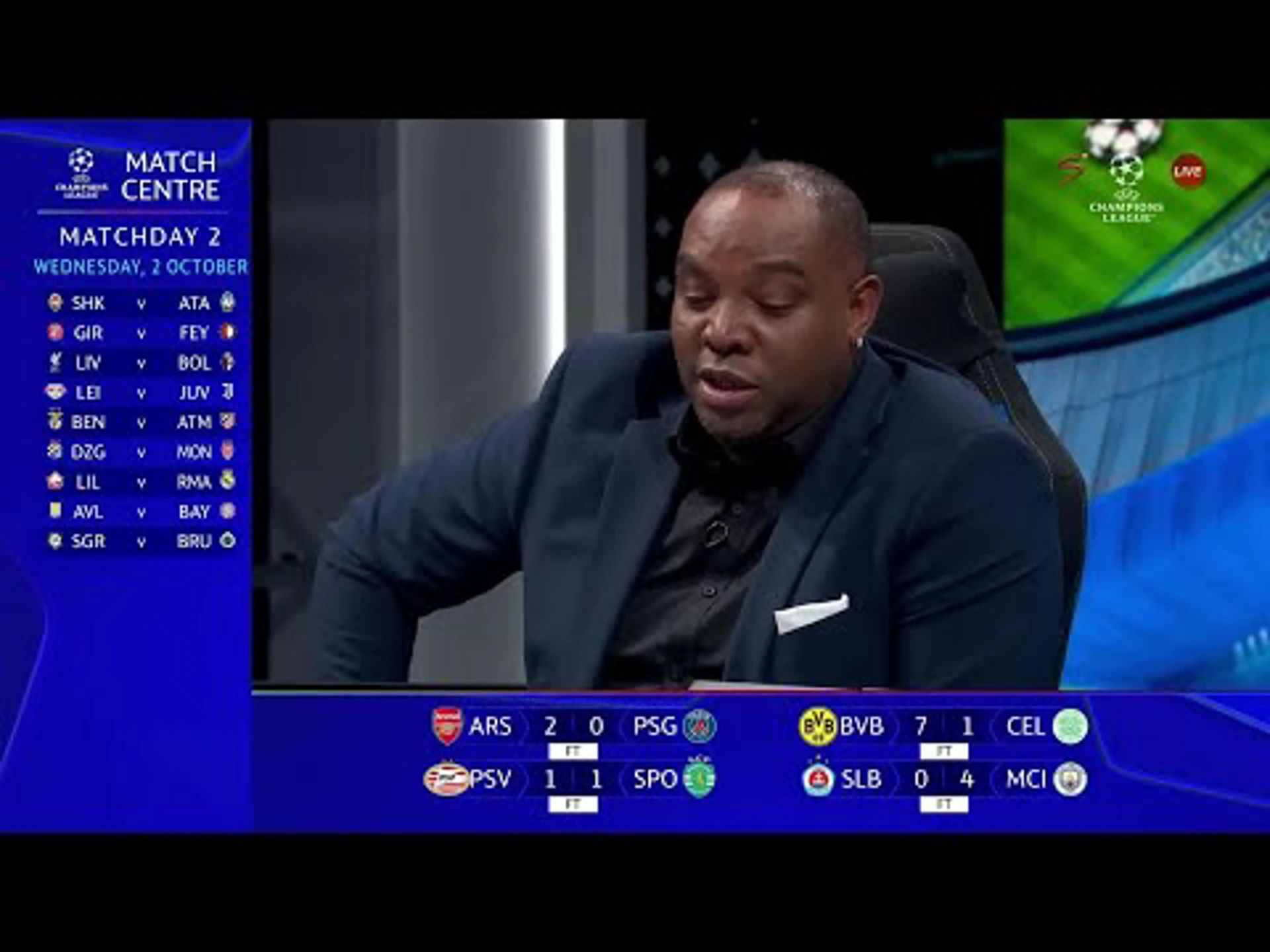 Arsenal is high level - Benni McCarthy | UEFA Champions League