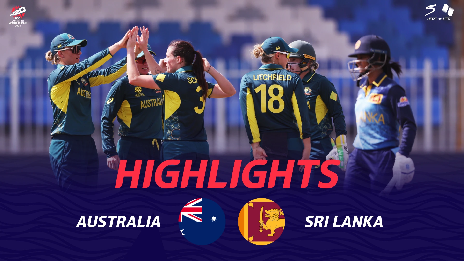 Australia v Sri Lanka | Match Highlights | ICC Women's T20 World Cup