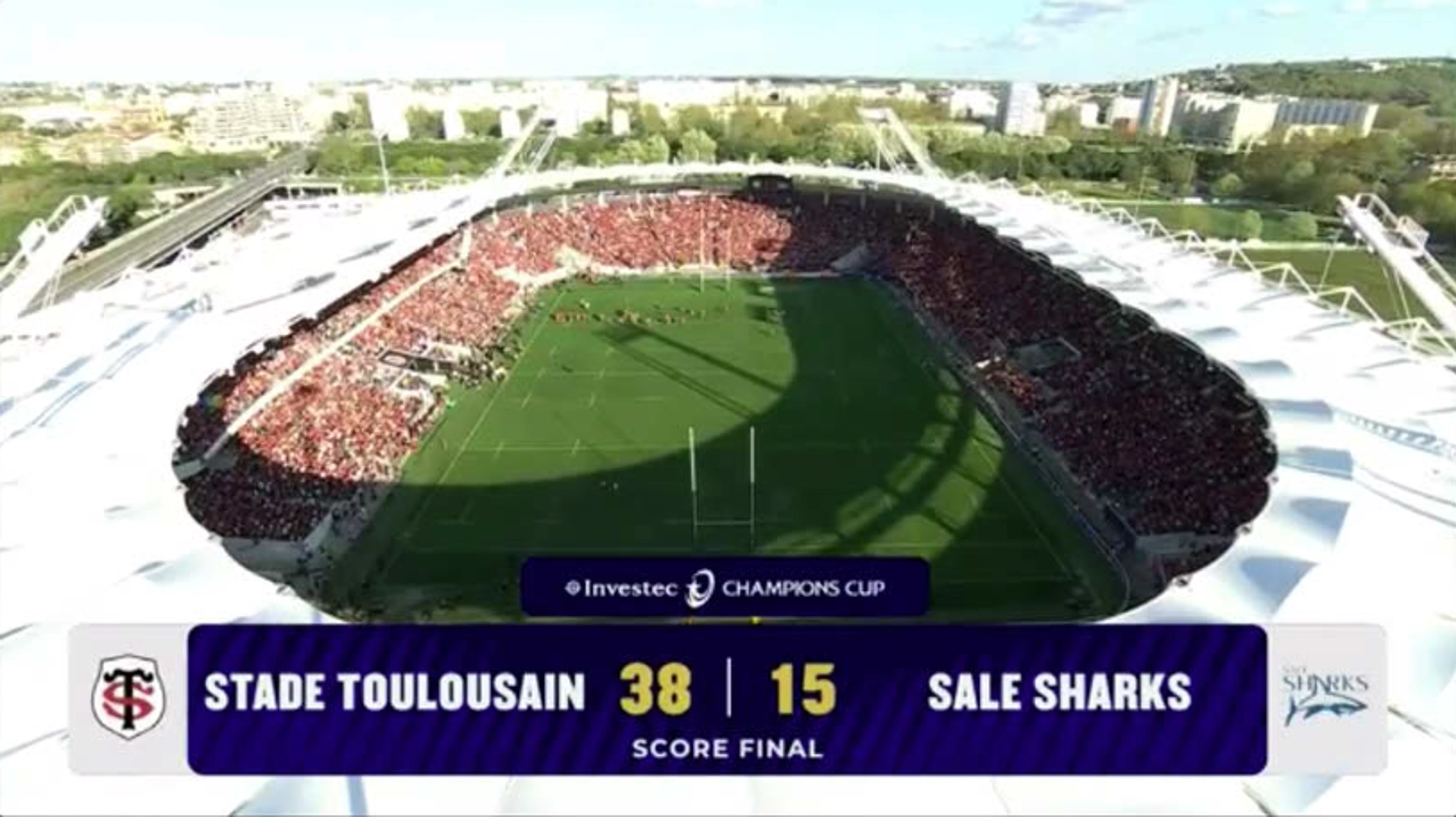 Stade Toulousain v Sharks | Match Highlights | Investec Champions Cup