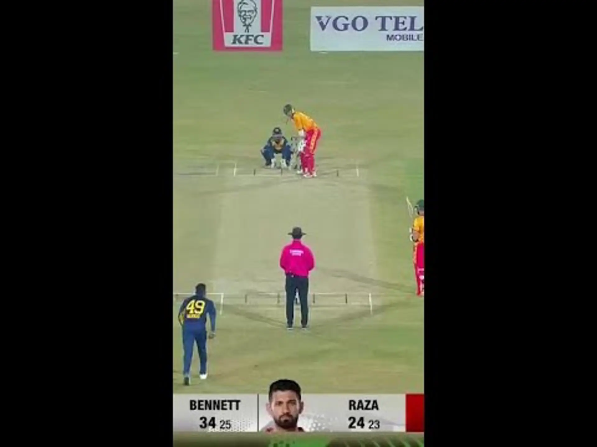 Bennett’s big swing turns into a DIY wicket!