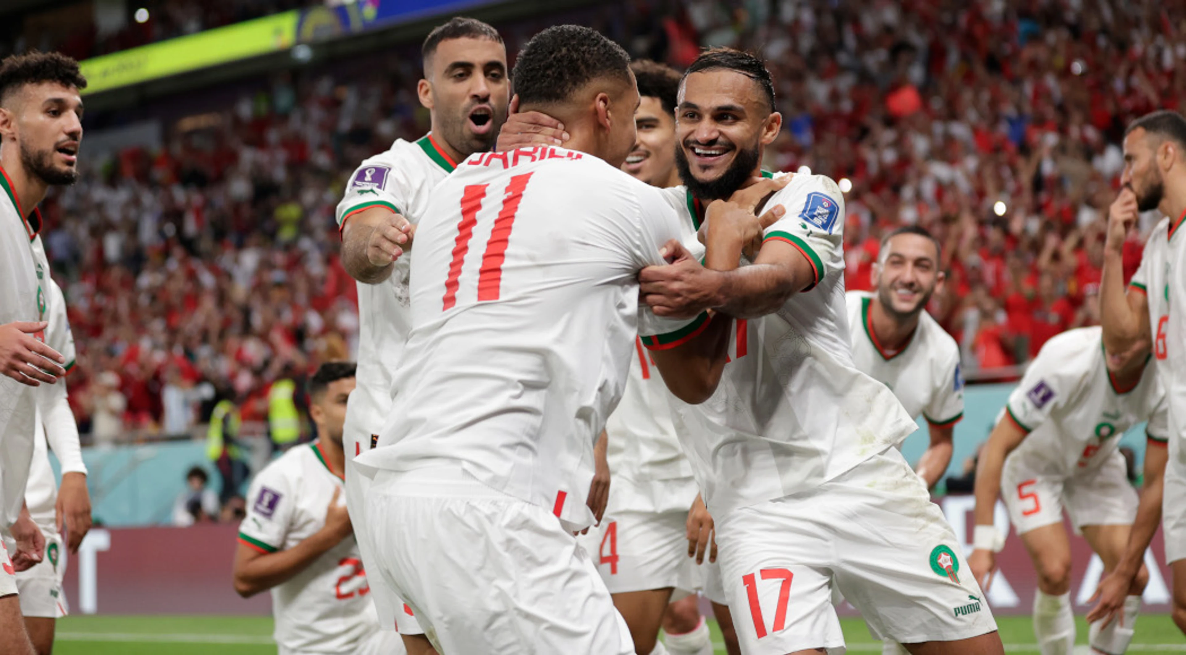 Morocco subs strike late to earn shock win over Belgium