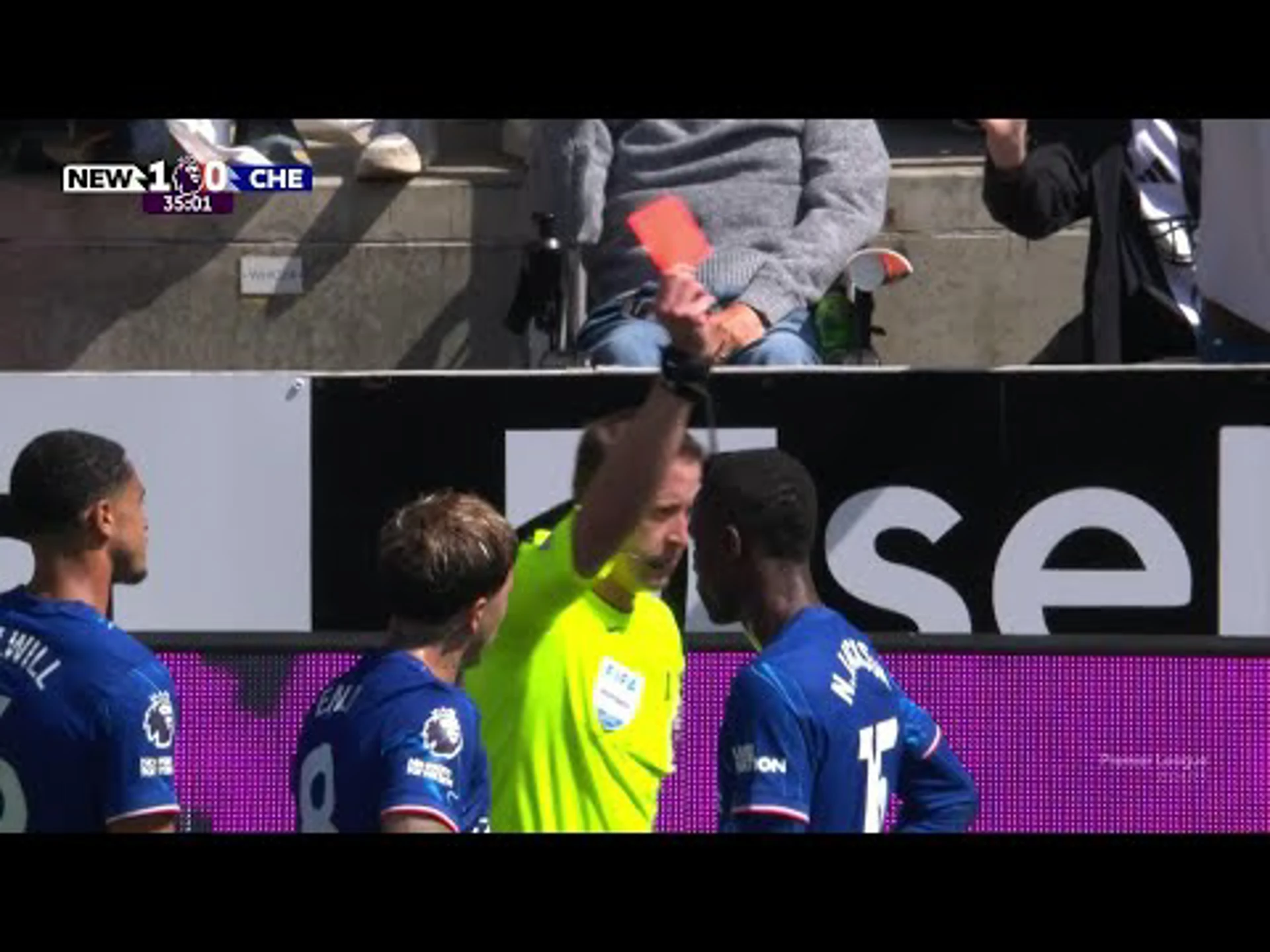 Nicolas Jackson | 36ᵗʰ Minute Red Card v Newcastle