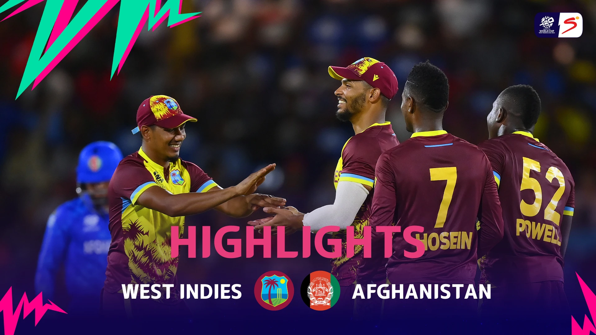 West Indies v Afghanistan | Match Highlights | ICC T20 World Cup Group C