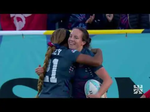 Canada v USA | 3rd Place Play-off | Highlights | World Rugby HSBC Women's Sevens Series Los Angeles