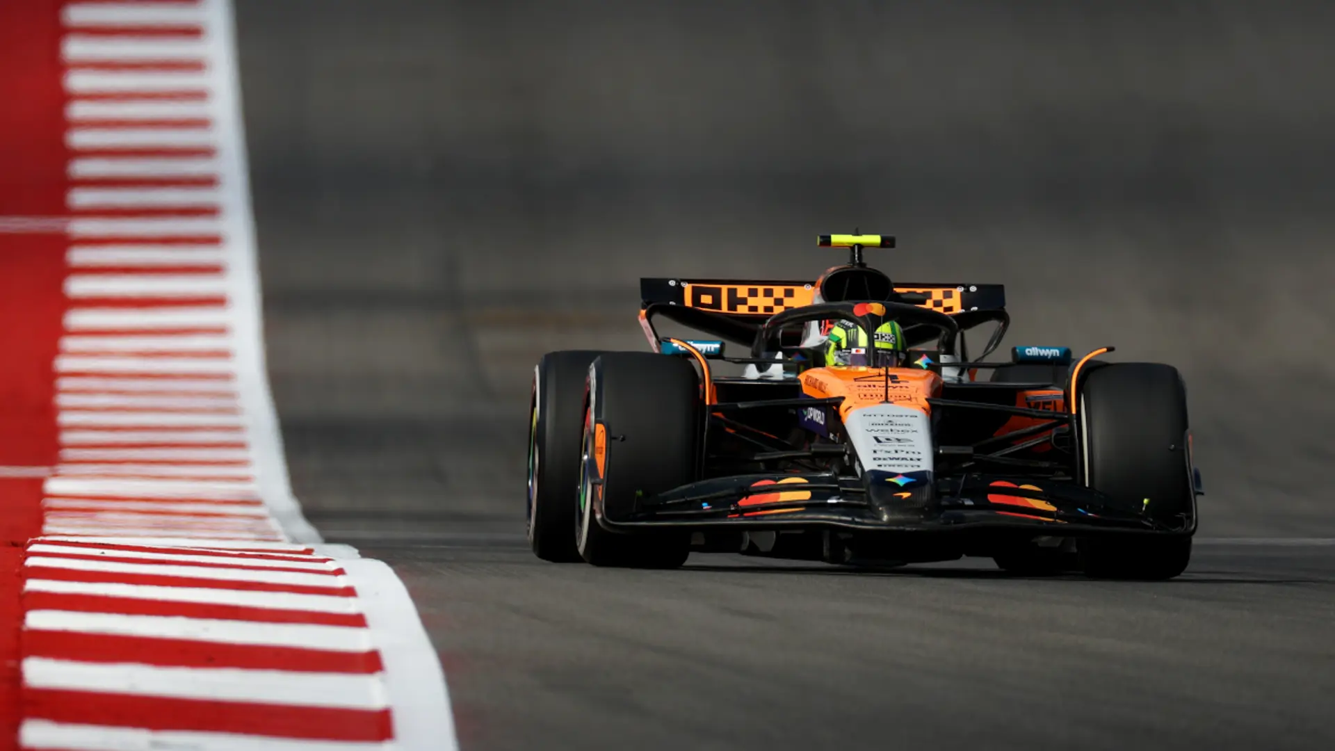 Norris fastest in US GP practice, Piastri third
