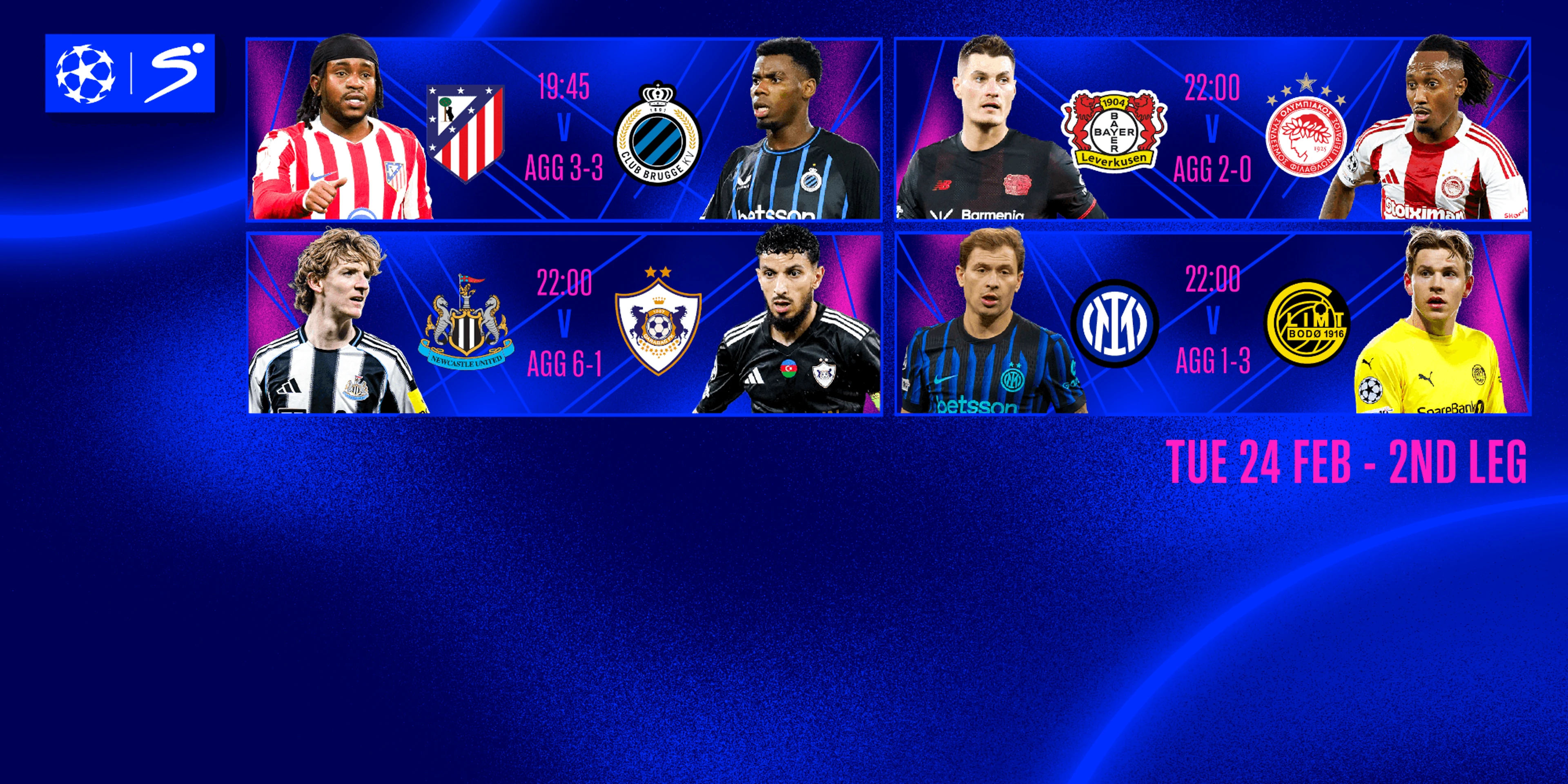 UEFA CHAMPIONS LEAGUE: A night of comebacks, pressure, and uneasy favourites