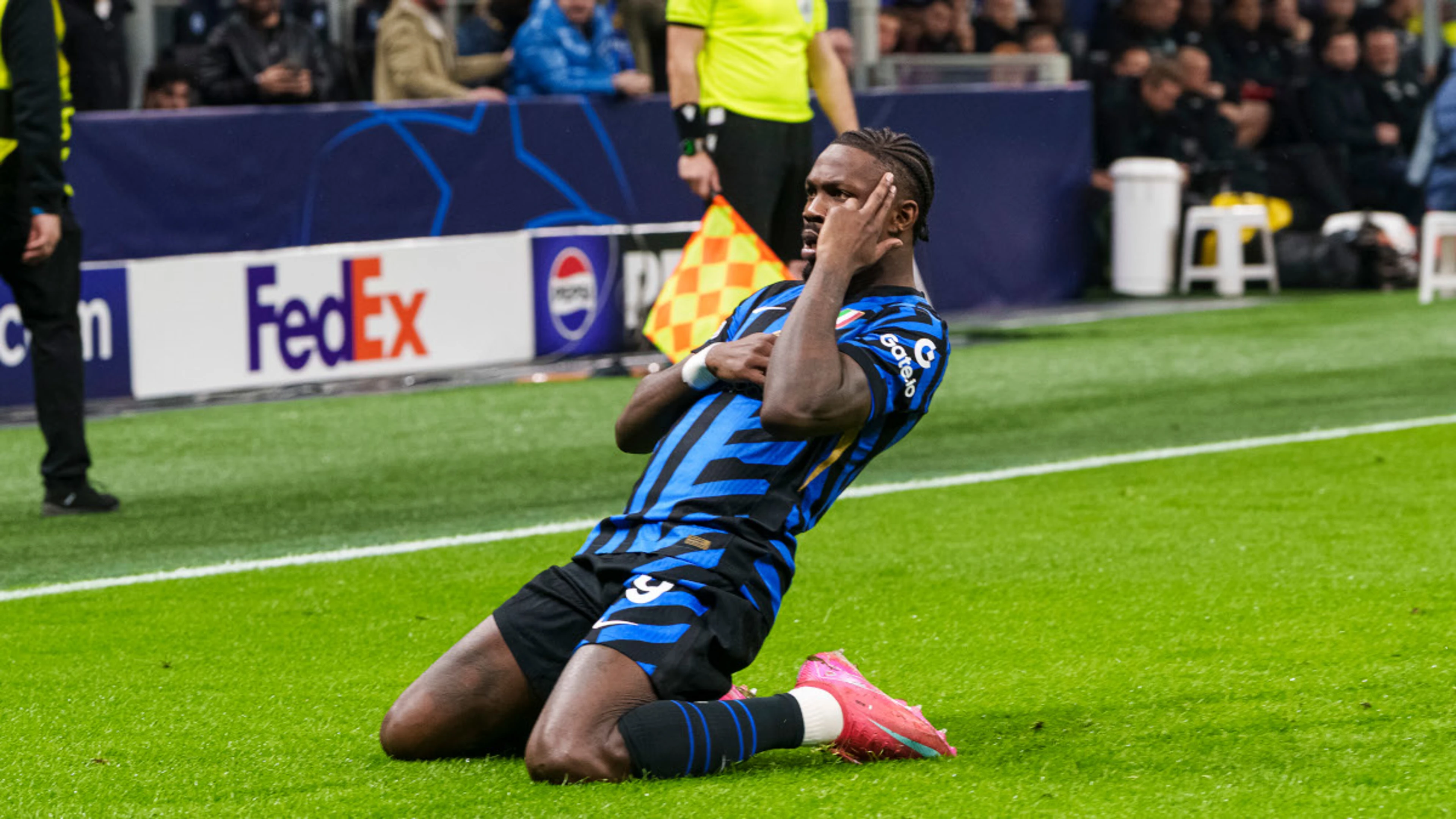 Inter's Thuram shrugs off ankle pain to boost goals haul