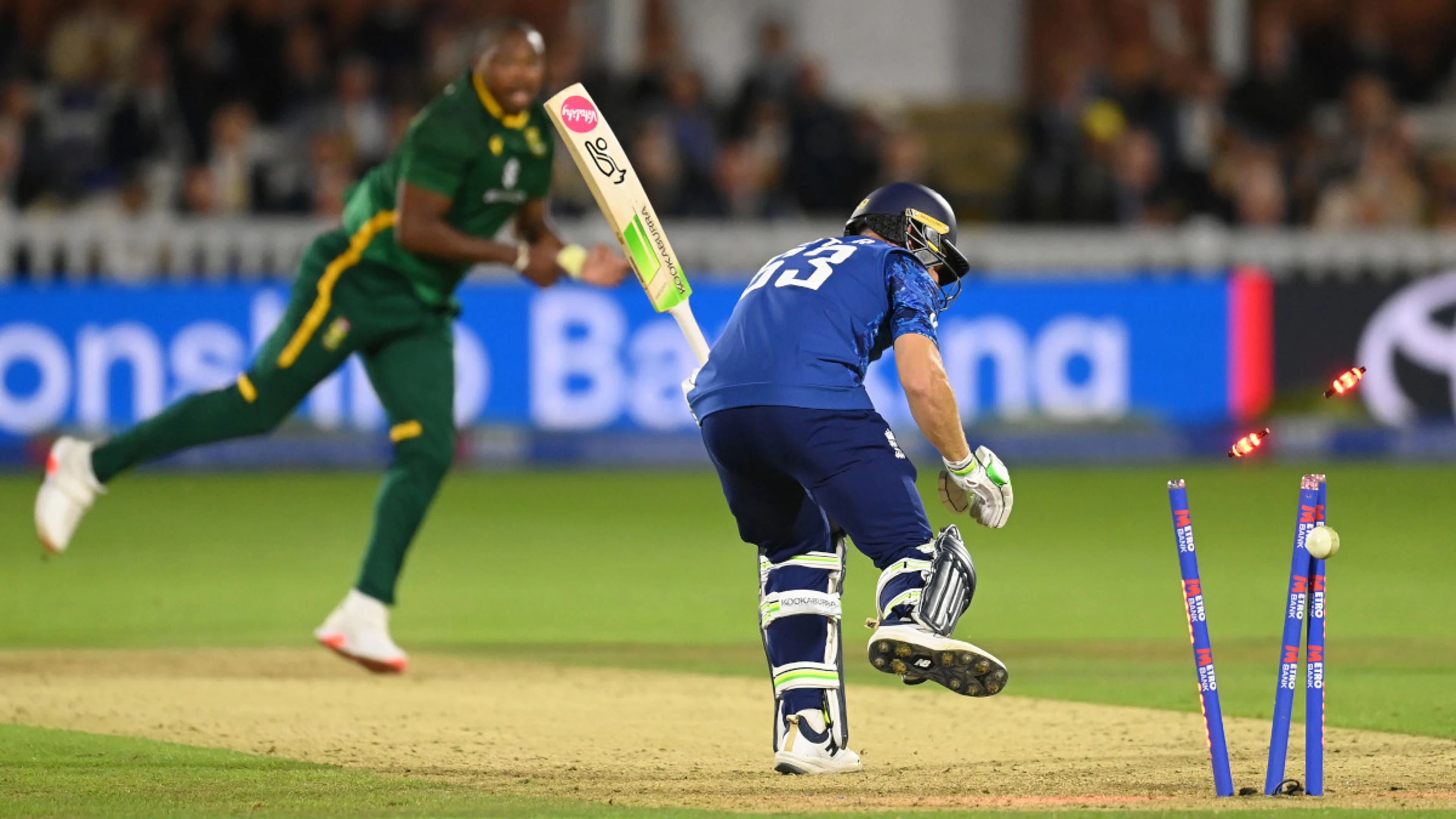 TRICKERY: the moment Ngidi sacked the Buttler