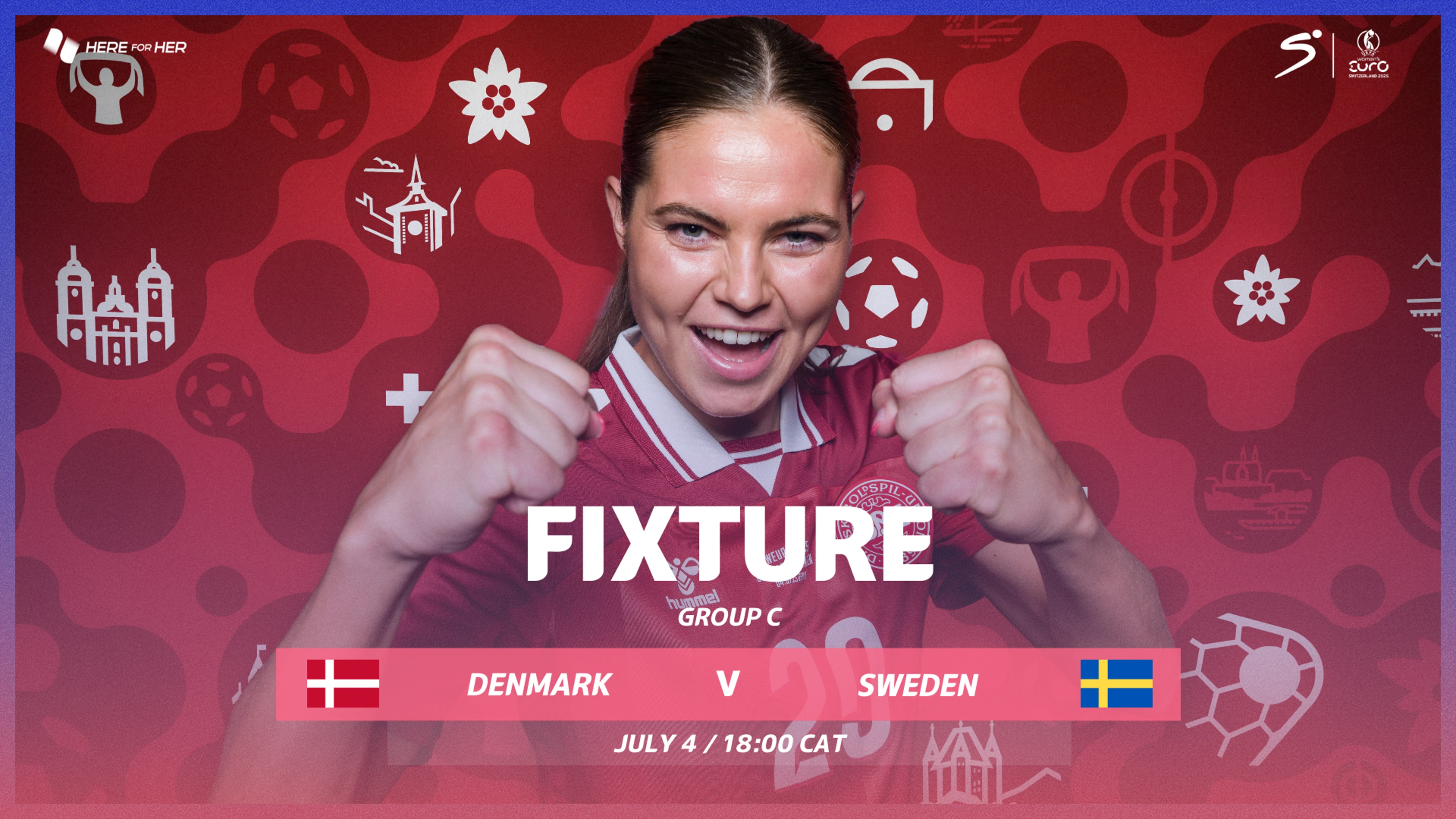 Bruun seeks revenge at Women's Euros after Swedish drubbing