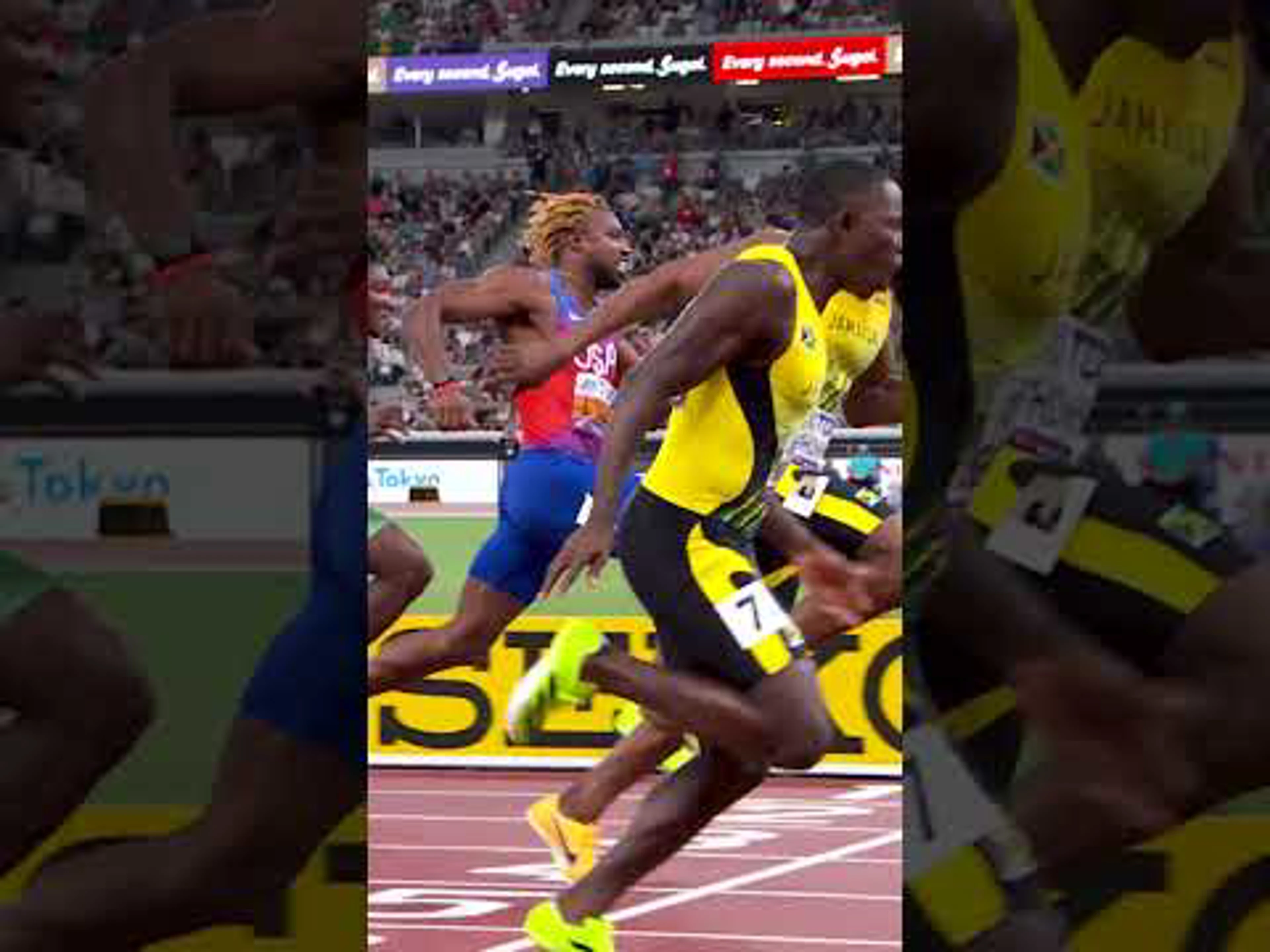 Oblique Seville is the World 100m champion!