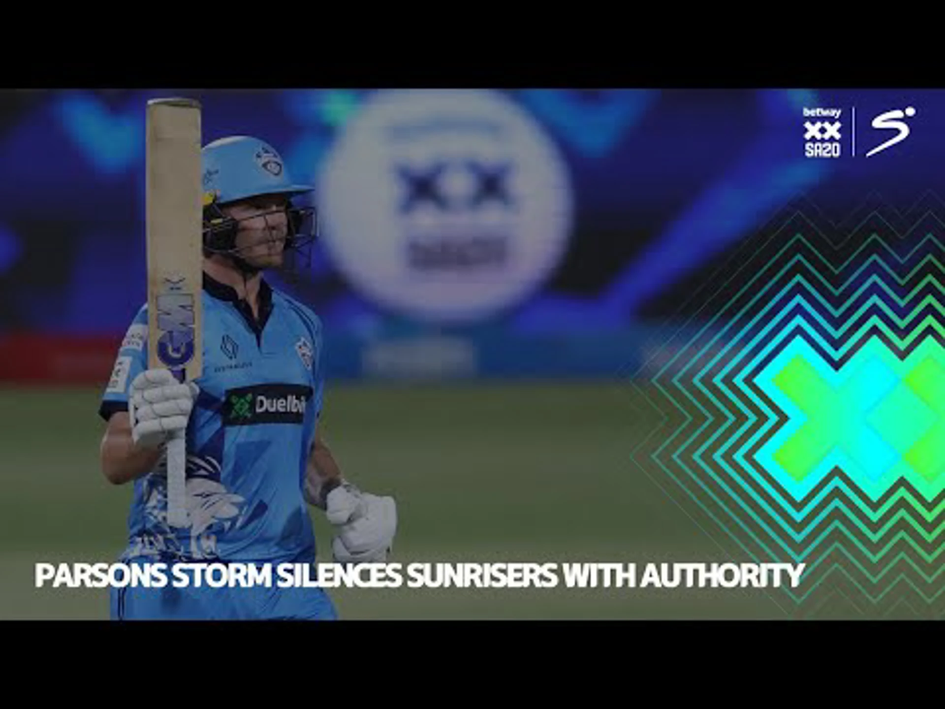 Bryce Parsons 60 Runs | Sunrisers E Cape v Pretoria Capitals | Betway SA20