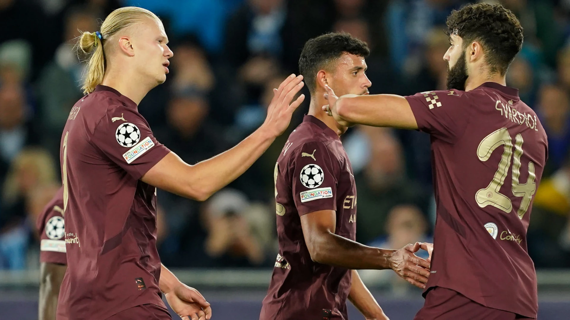 Haaland nets 42nd Champions League goal in Man City's 4-0 rout of Slovan Bratislava