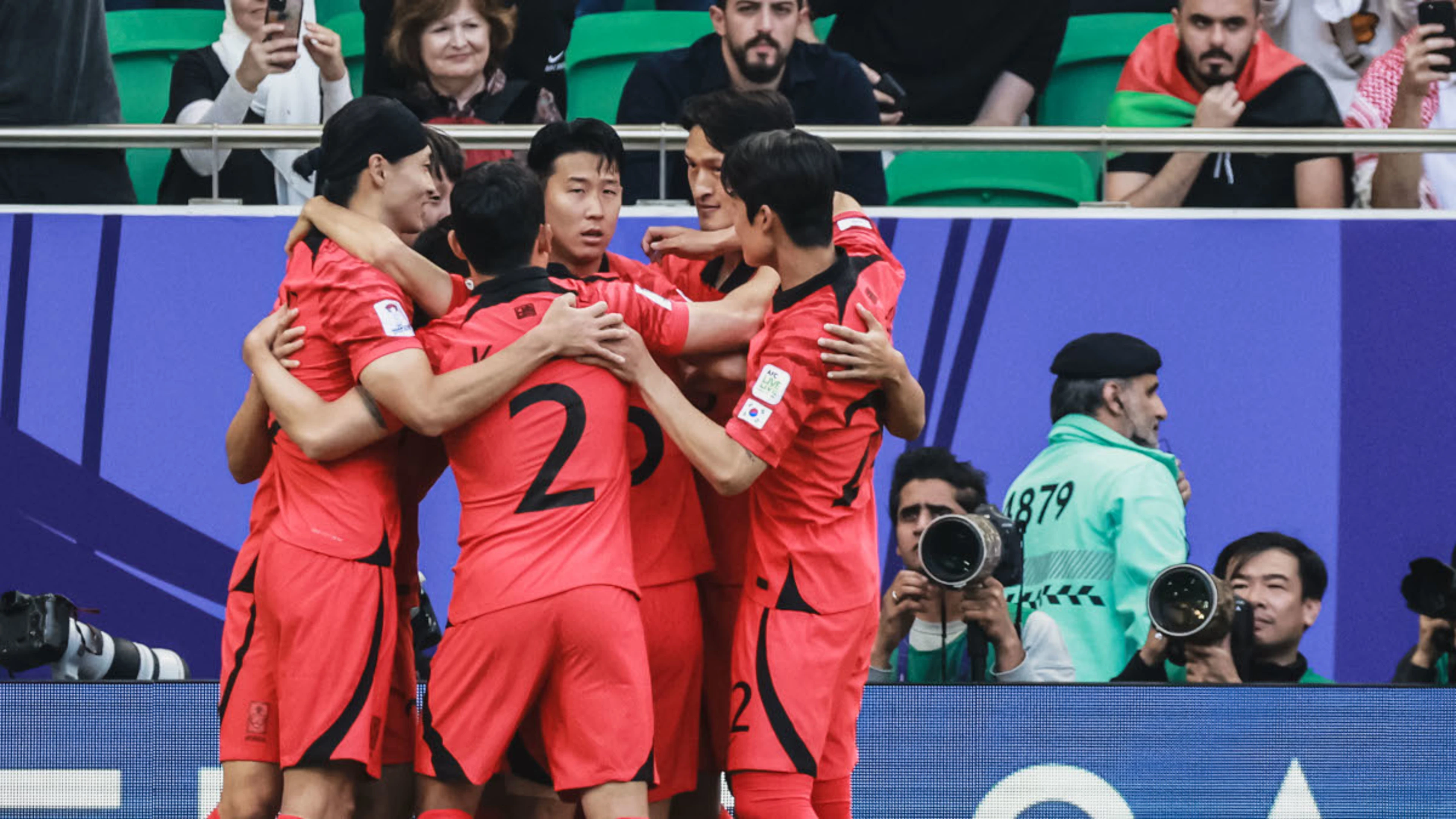 South Korea salvage late draw with Jordan at Asian Cup