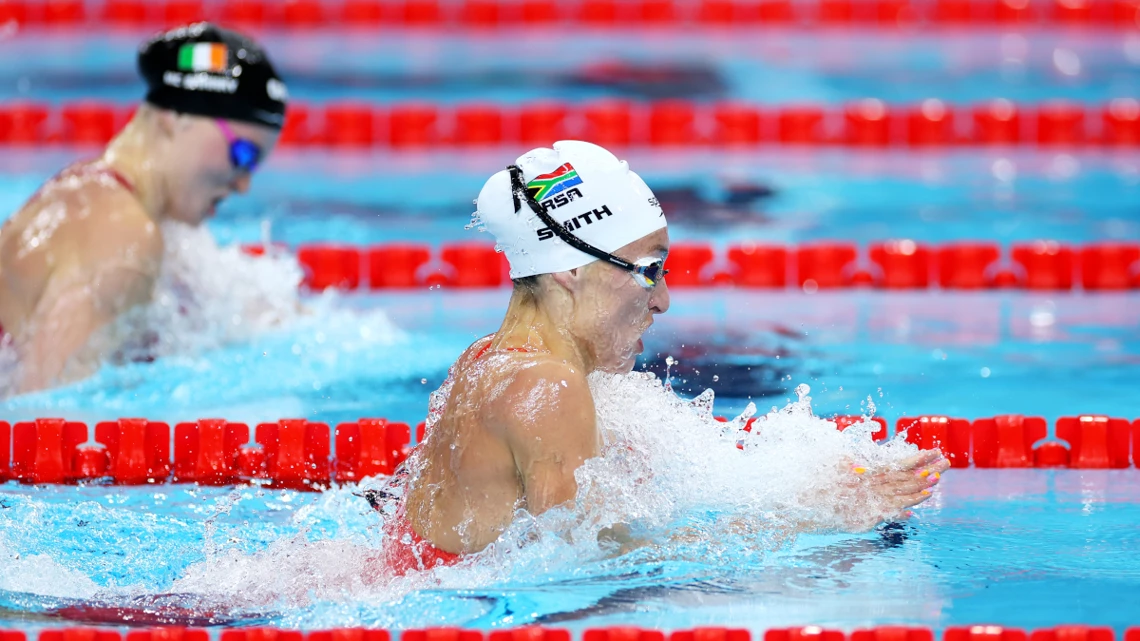 South Africa's Smith wins Olympic women's 100m breaststroke gold