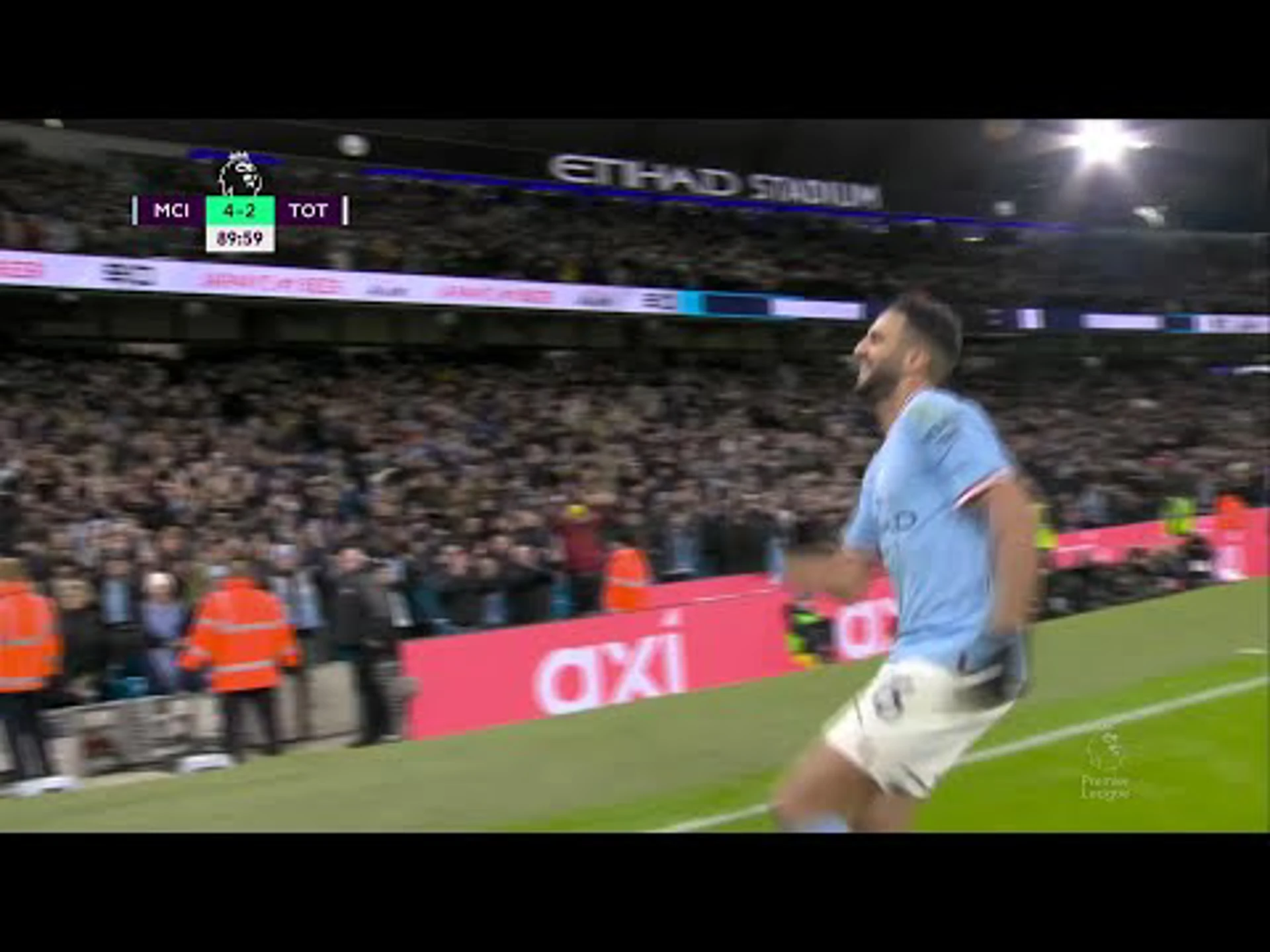 Riyad Mahrez with a Goal vs. Tottenham Hotspur