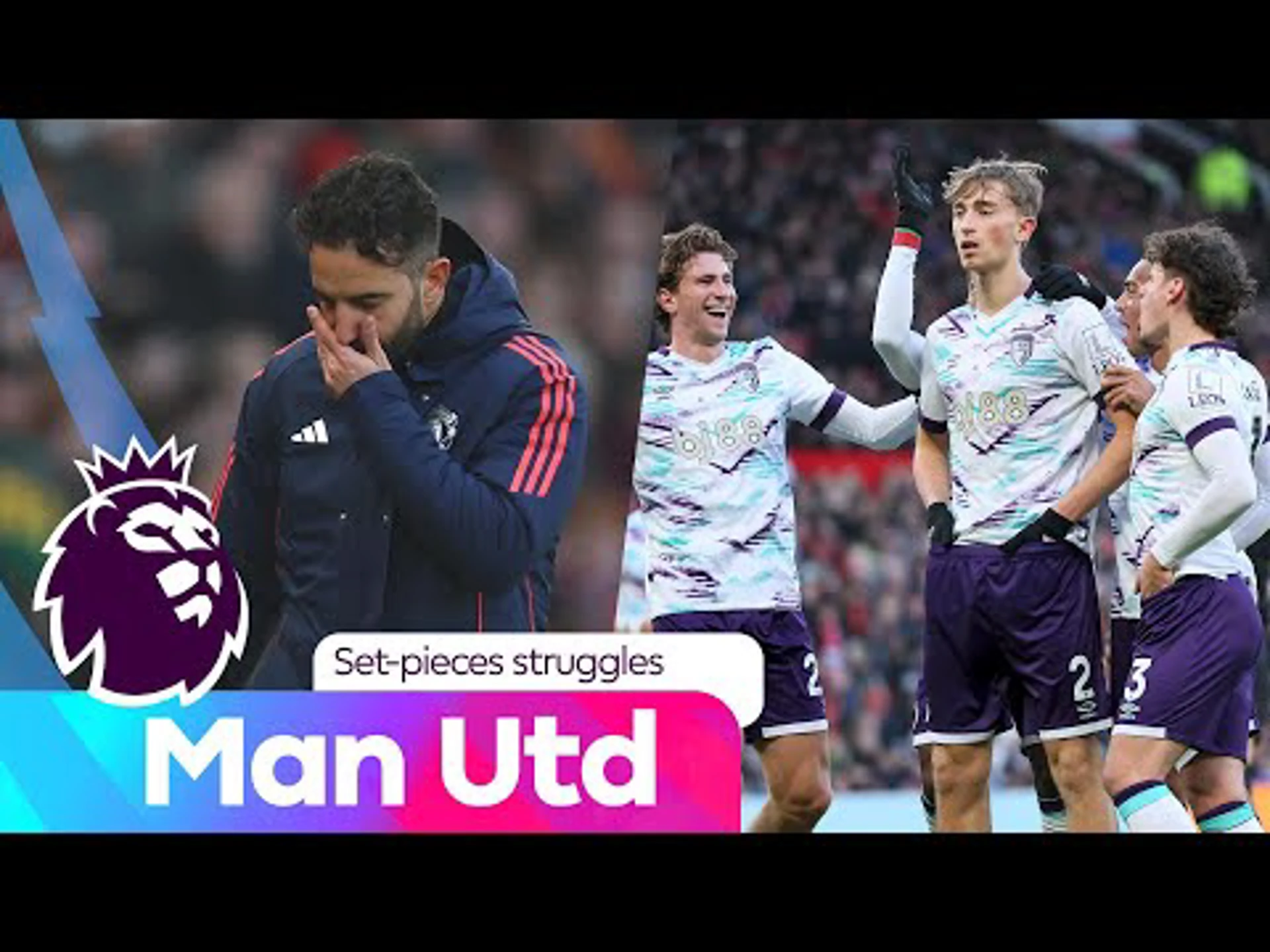 Goals conceded from set-pieces this season | Man United | Premier League