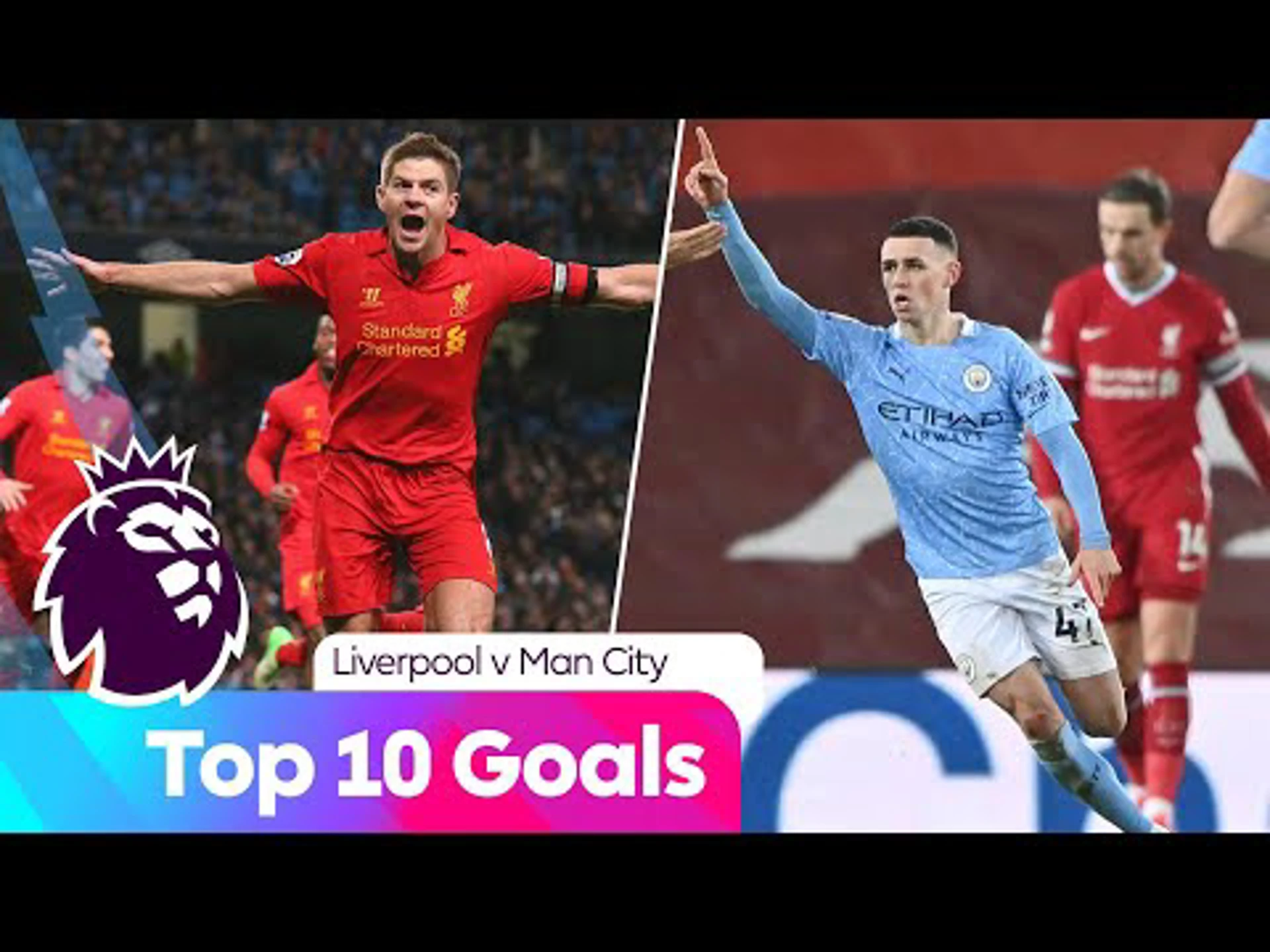 Top Ten Goals | Liverpool v Man City | Premier League